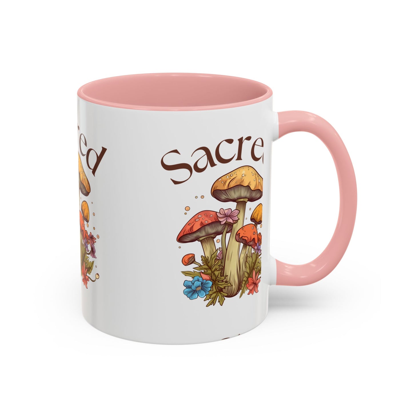 Sacred Mushrooms Coffee Mug | Boho Aesthetic Beverage Cup, Gift for Nature Lovers, Eco-Friendly Drinkware, Farmhouse Decor, Tea Mug