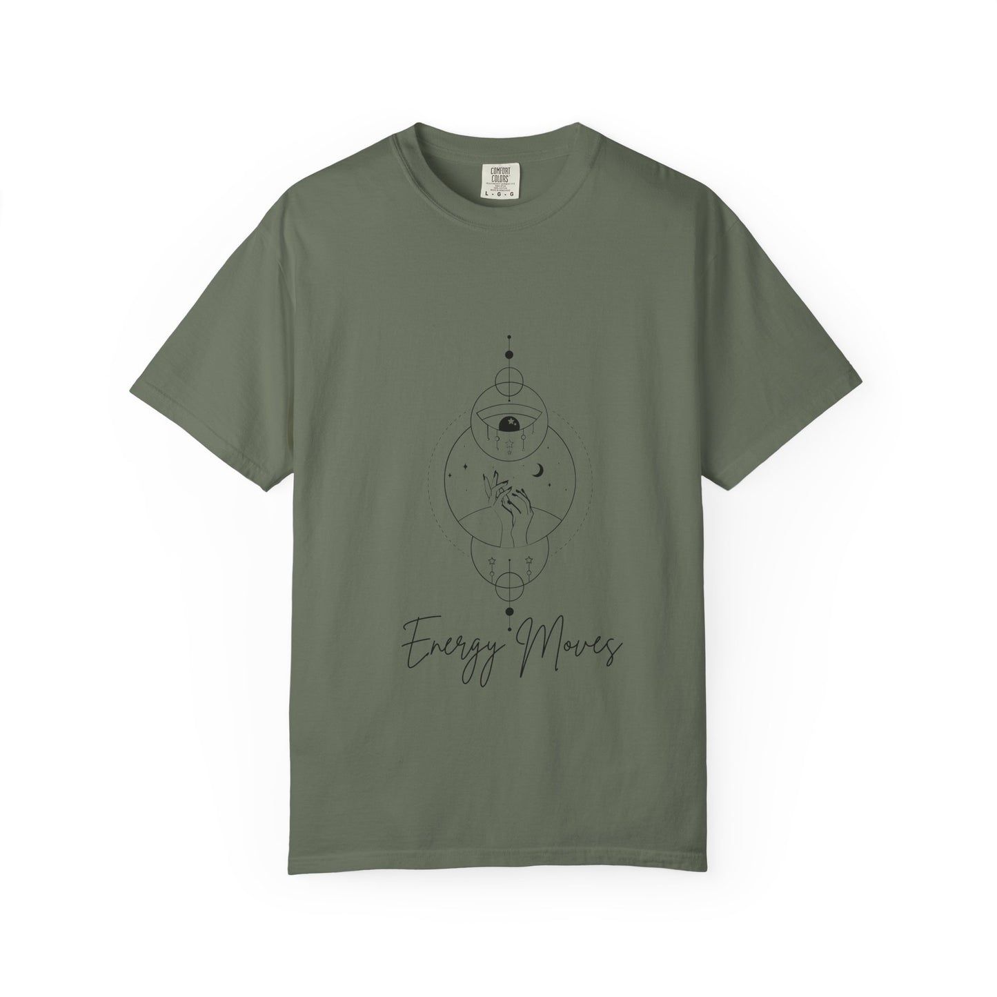 Unisex Energy Moves T-Shirt - Garment-Dyed Comfort for Positive Vibes