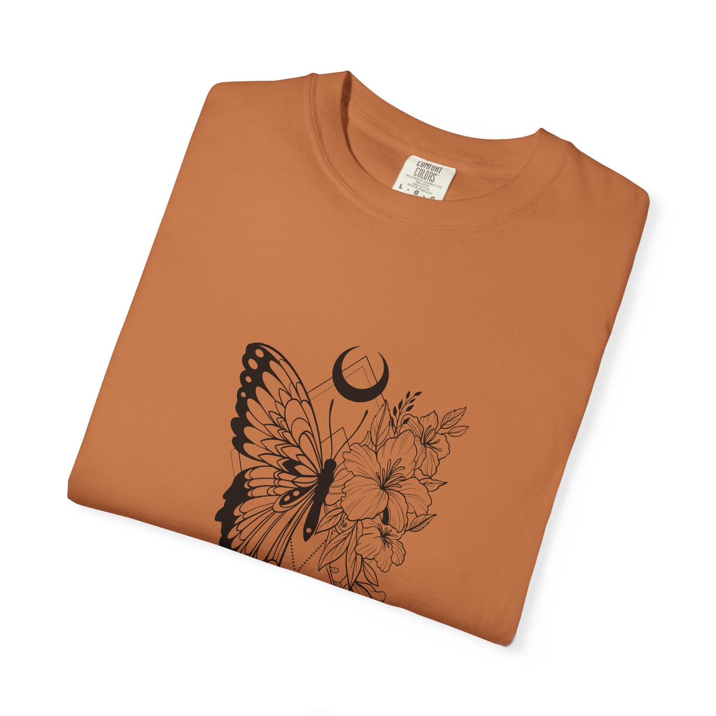 Divine Timing Butterfly T-Shirt - Unisex Garment-Dyed Tee for Nature Lovers