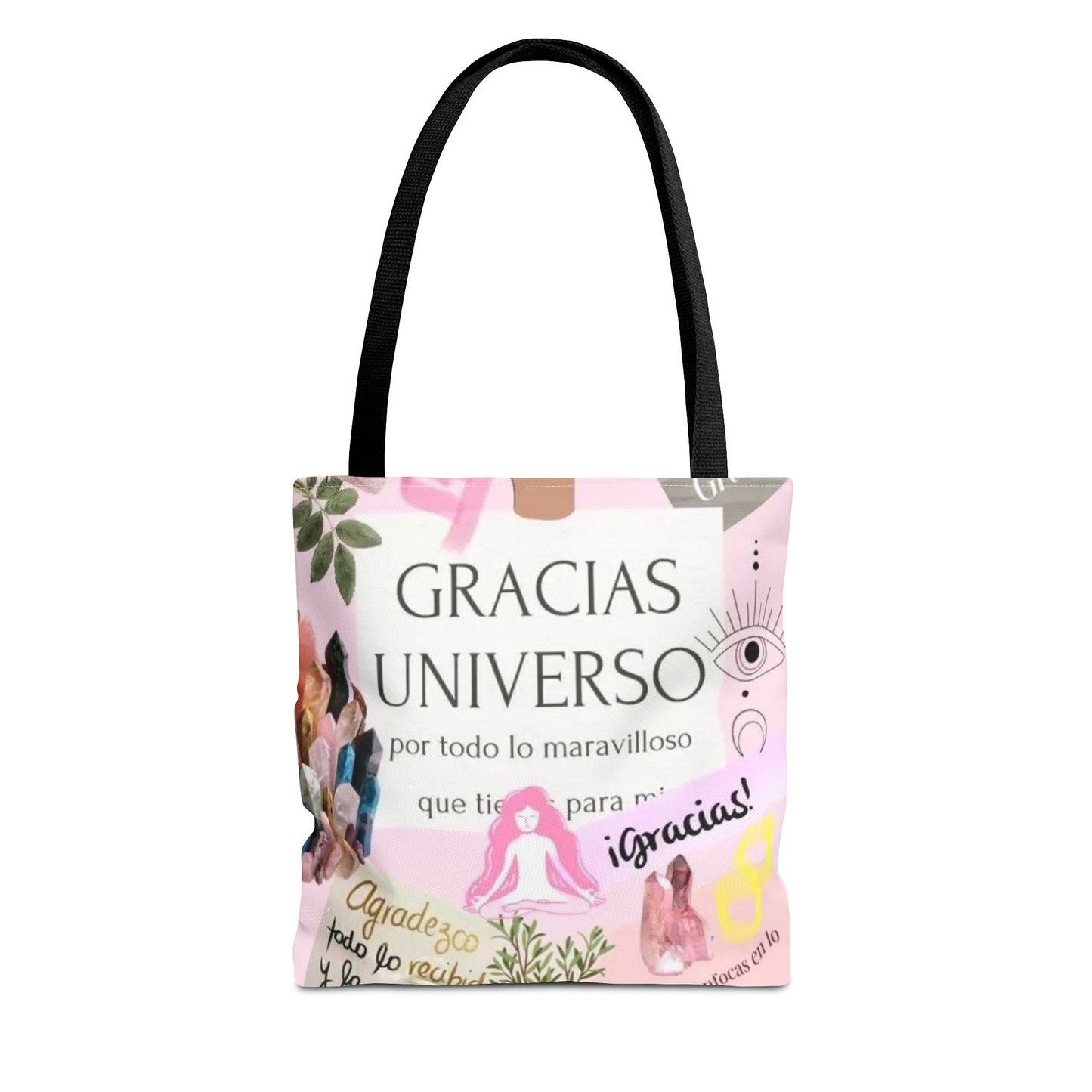 Gratitude Tote Bag, Inspirational Canvas Shopper, Thank You Gift, Boho Style Carryall, Positive Vibes Bag