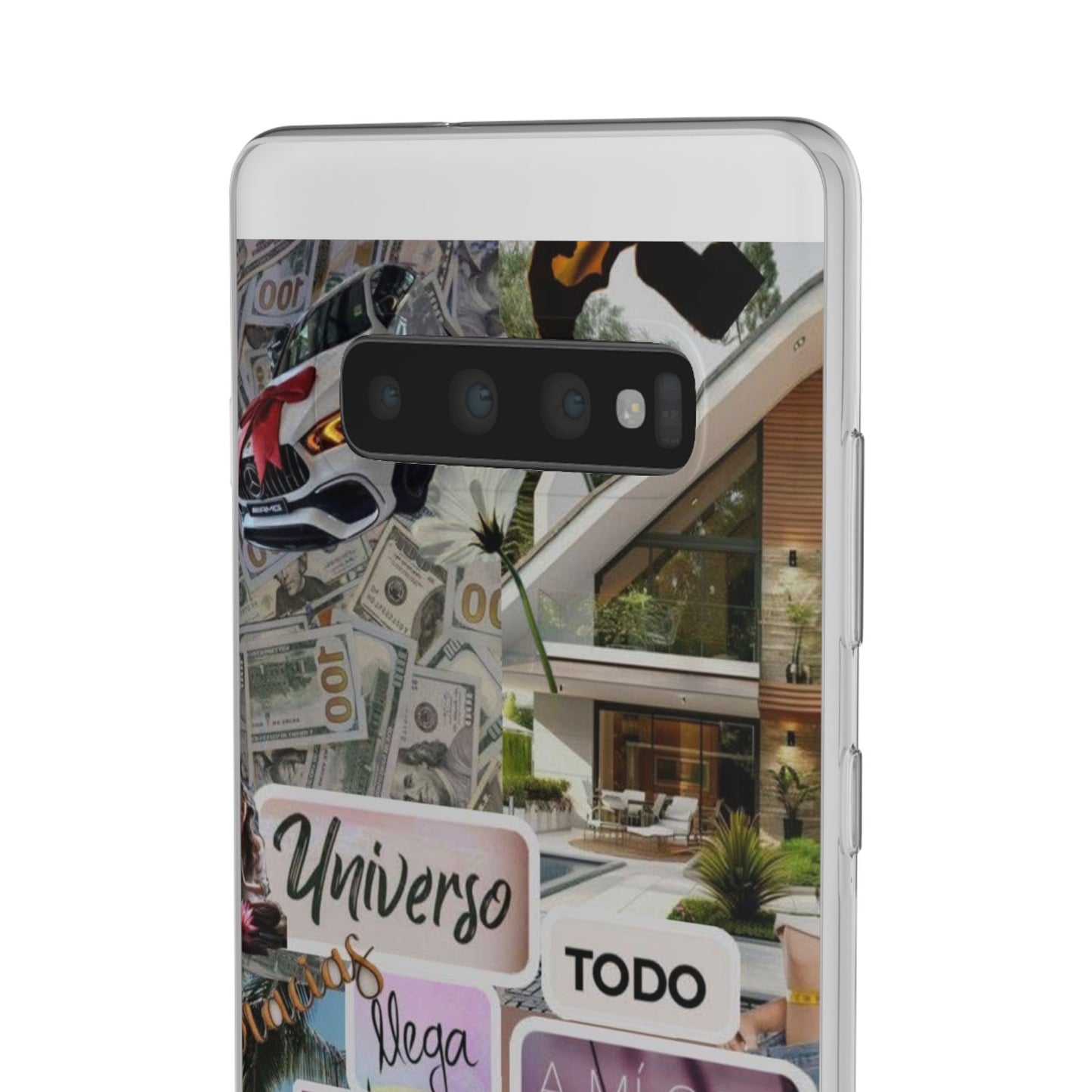 Vibrant Flexi Phone Case with Inspirational Quotes, Bohemian Style, Perfect Gift for Friends, Travelers, Birthdays, Everyday Use