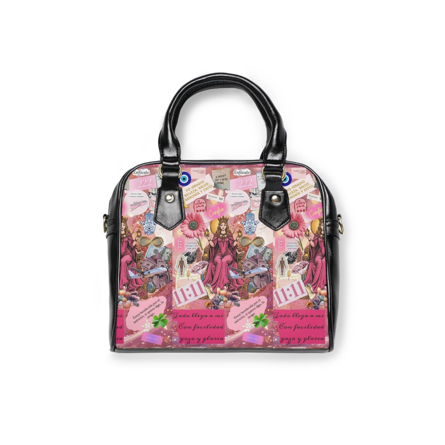 Chic Printed Shoulder Handbag, Fashion Tote, Stylish Purse, Everyday Handbag, Gift for Her, Trendy Handbag, Floral Design