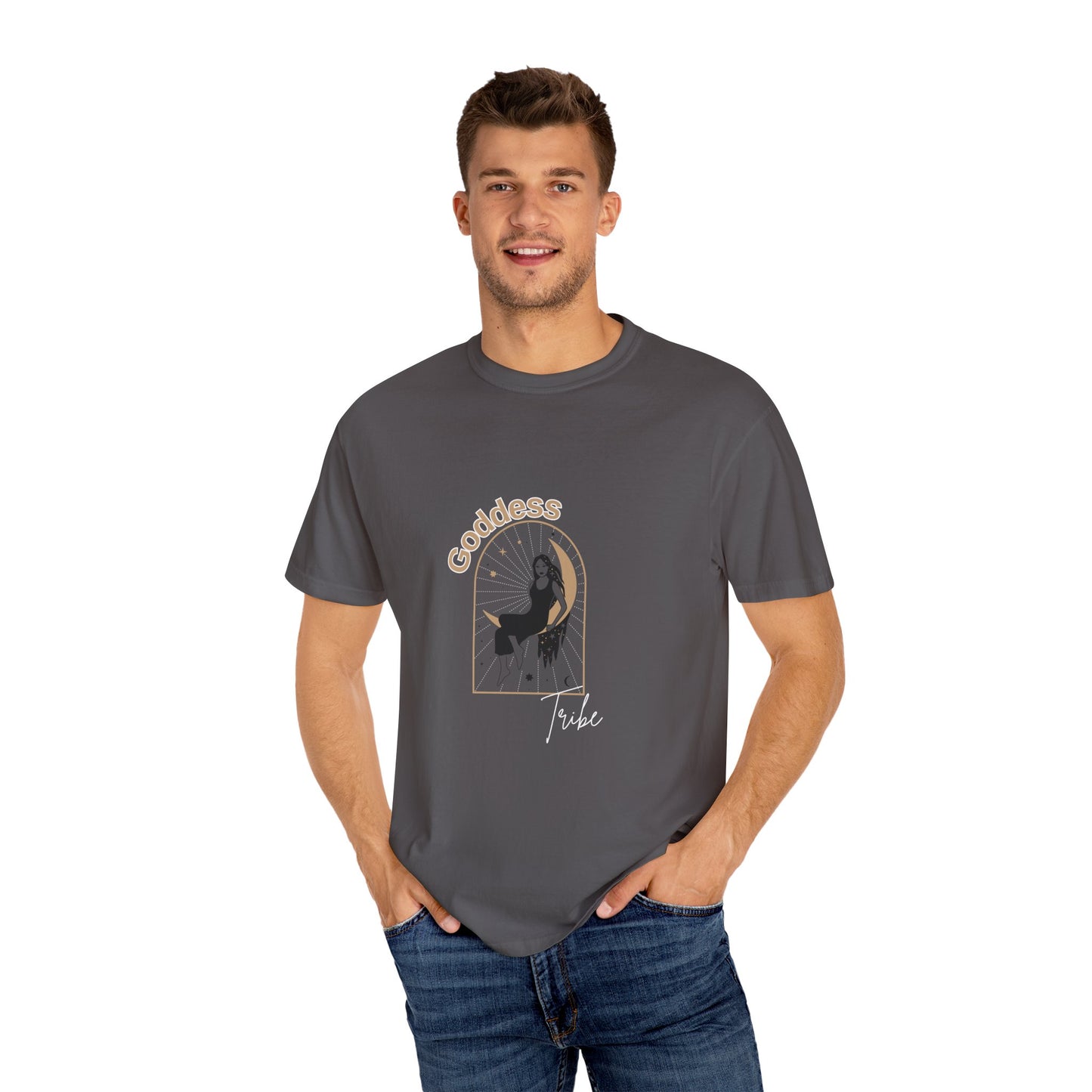 Goddess Tribe Unisex Garment-Dyed T-Shirt – Boho Chic Design for Empowerment