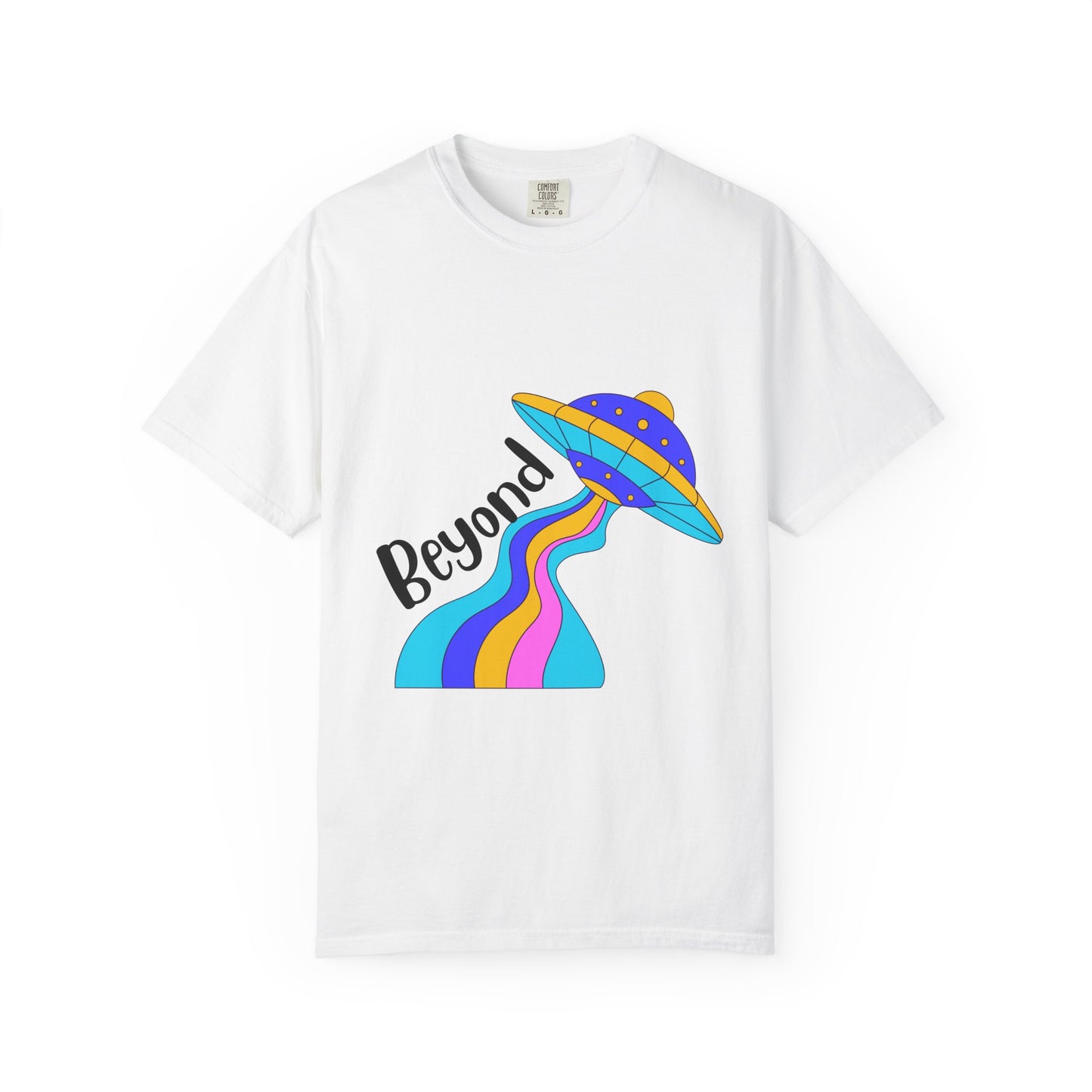 Unisex Beyond Graphic T-Shirt - Vibrant Space-Inspired Design