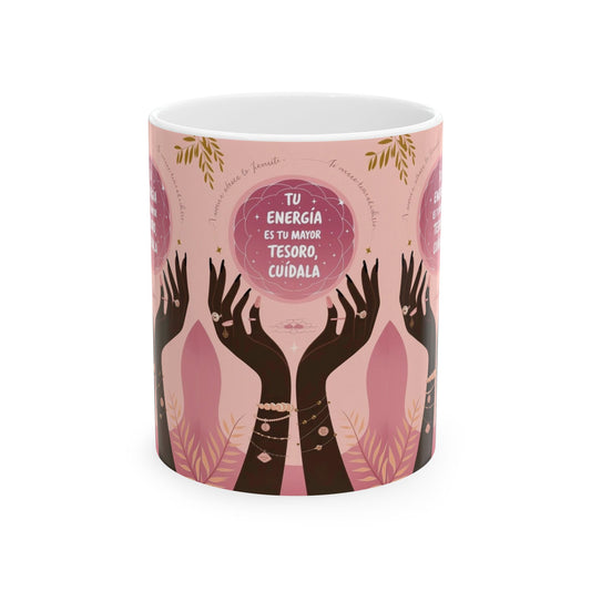 Empowering Ceramic Mug for Self-Care Moments, Inspirational Gift for Friends, Motivational Tea or Coffee Cup, Home Decor, Wellness Reminder