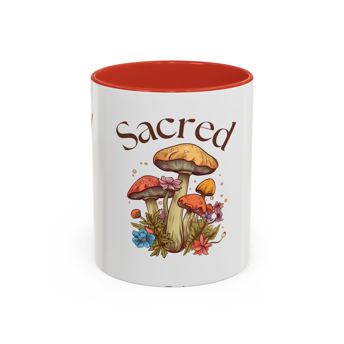 Sacred Mushrooms Coffee Mug | Boho Aesthetic Beverage Cup, Gift for Nature Lovers, Eco-Friendly Drinkware, Farmhouse Decor, Tea Mug