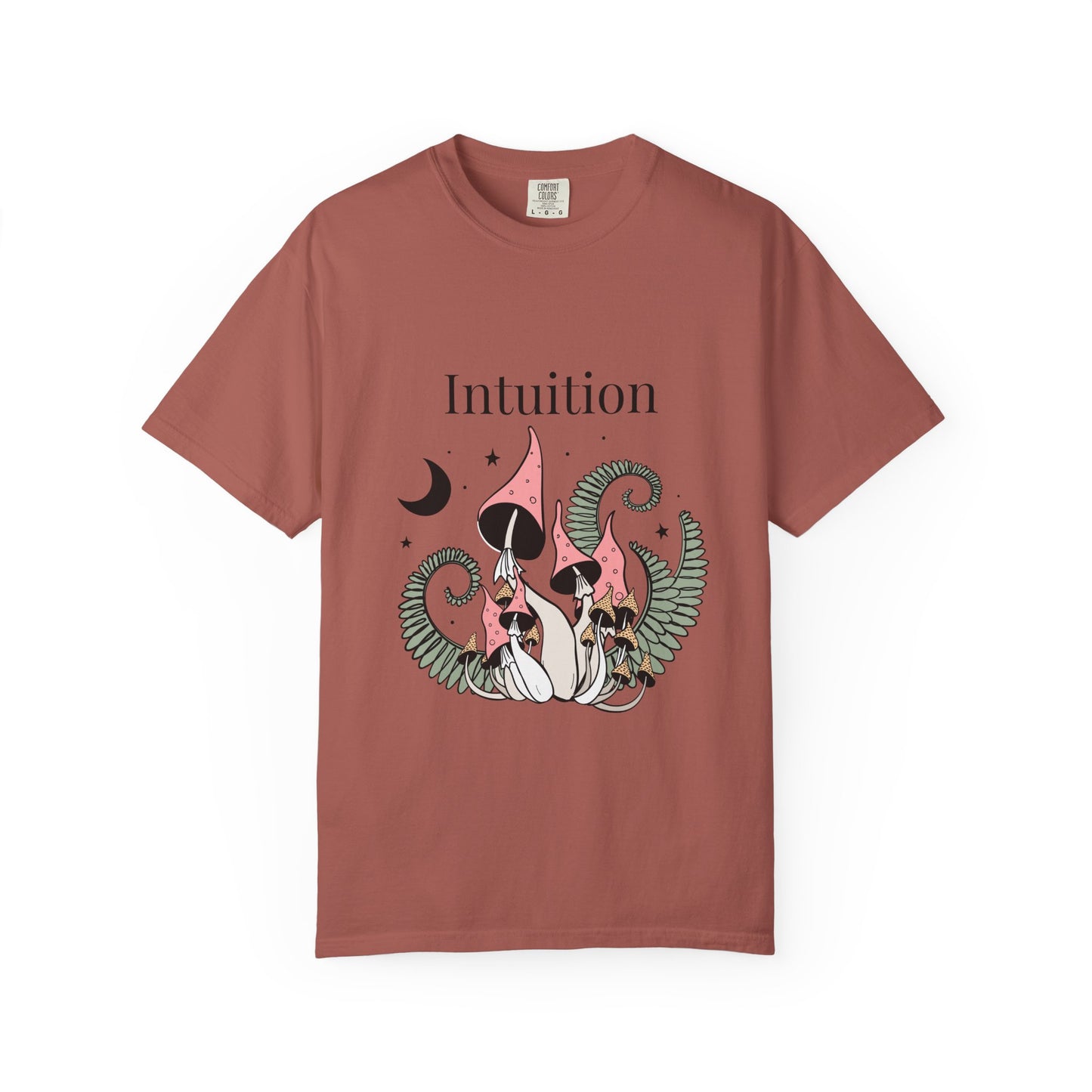 Intuition Unisex Garment-Dyed T-Shirt - Whimsical Nature Design