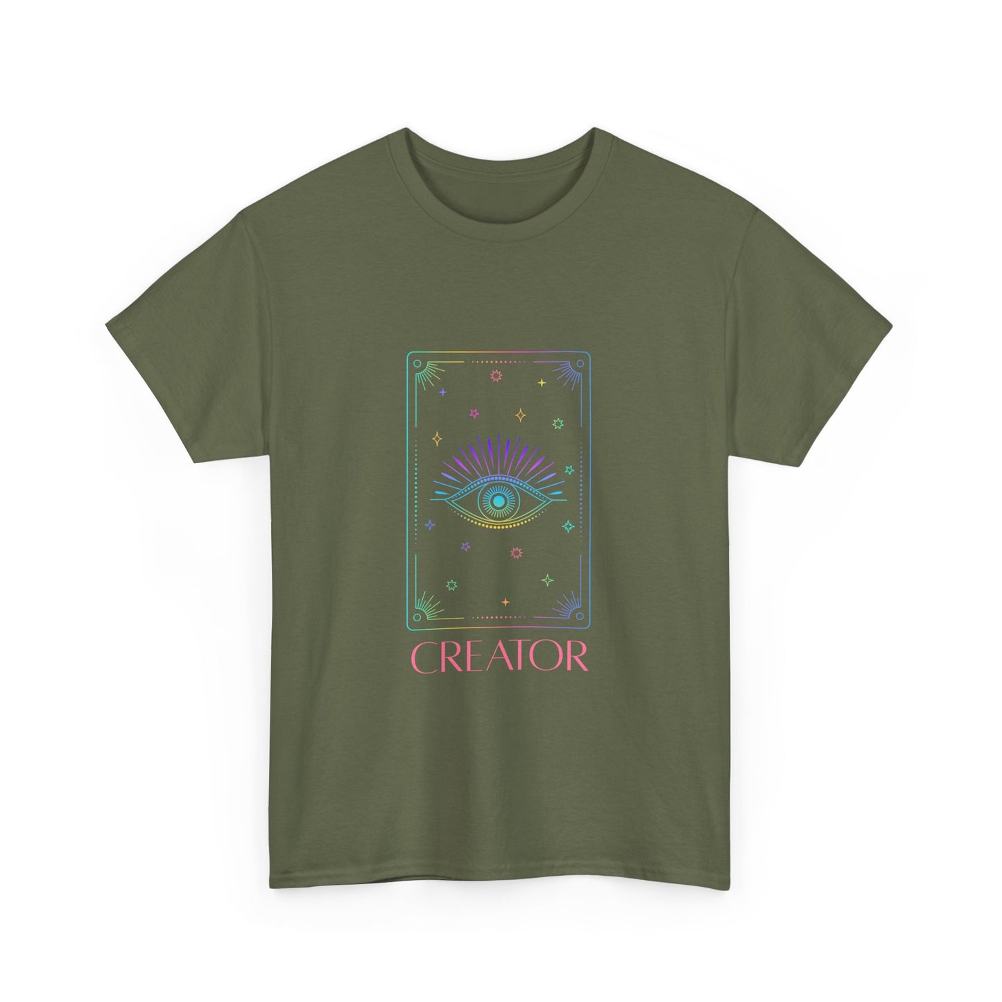 Creator Eye Unisex Heavy Cotton Tee - Artistic & Spiritual Design