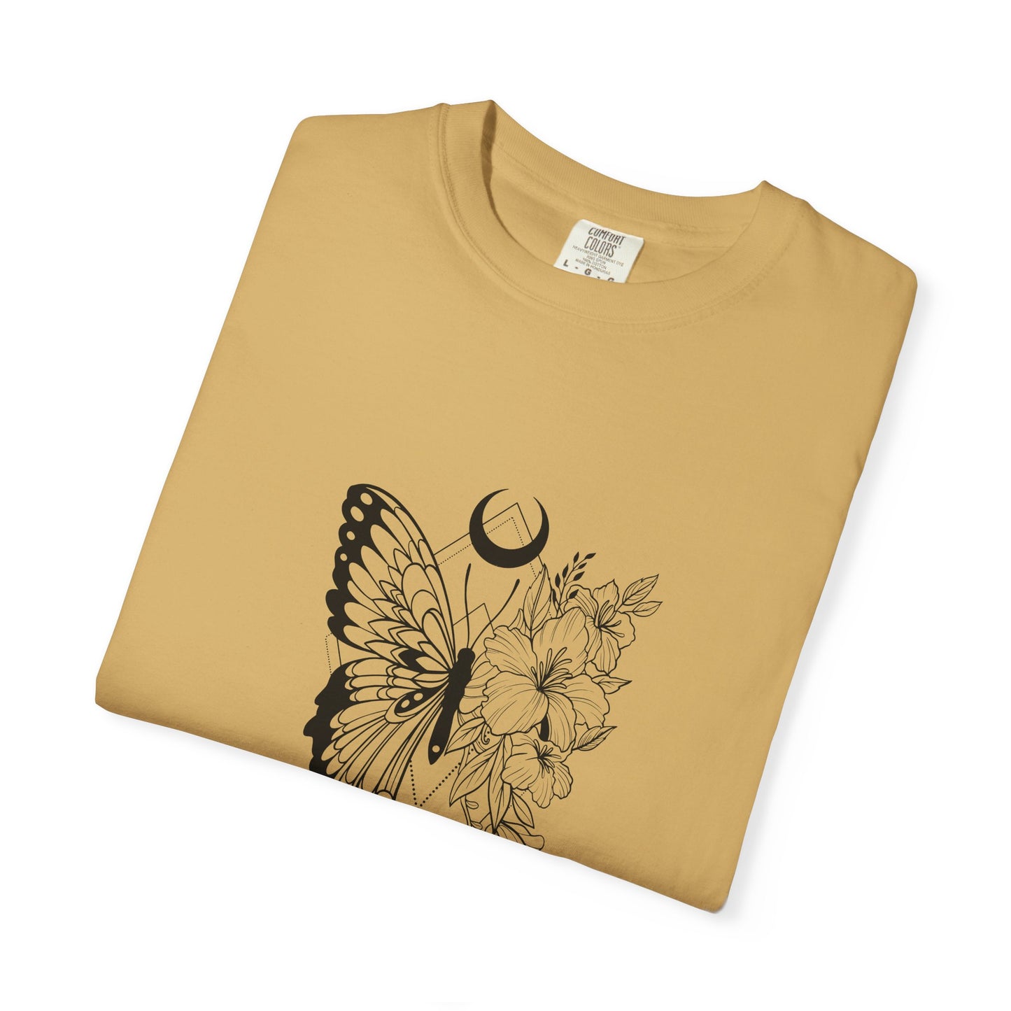 Divine Timing Butterfly T-Shirt - Unisex Garment-Dyed Tee for Nature Lovers