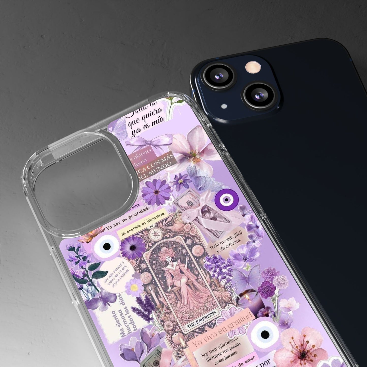 Beautiful Floral Phone Case, Clear Case, Cute Accessories, Gift for Her, Phone Protection, Trendy Tech