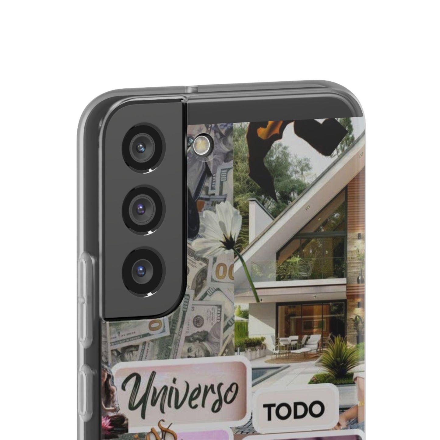 Vibrant Flexi Phone Case with Inspirational Quotes, Bohemian Style, Perfect Gift for Friends, Travelers, Birthdays, Everyday Use