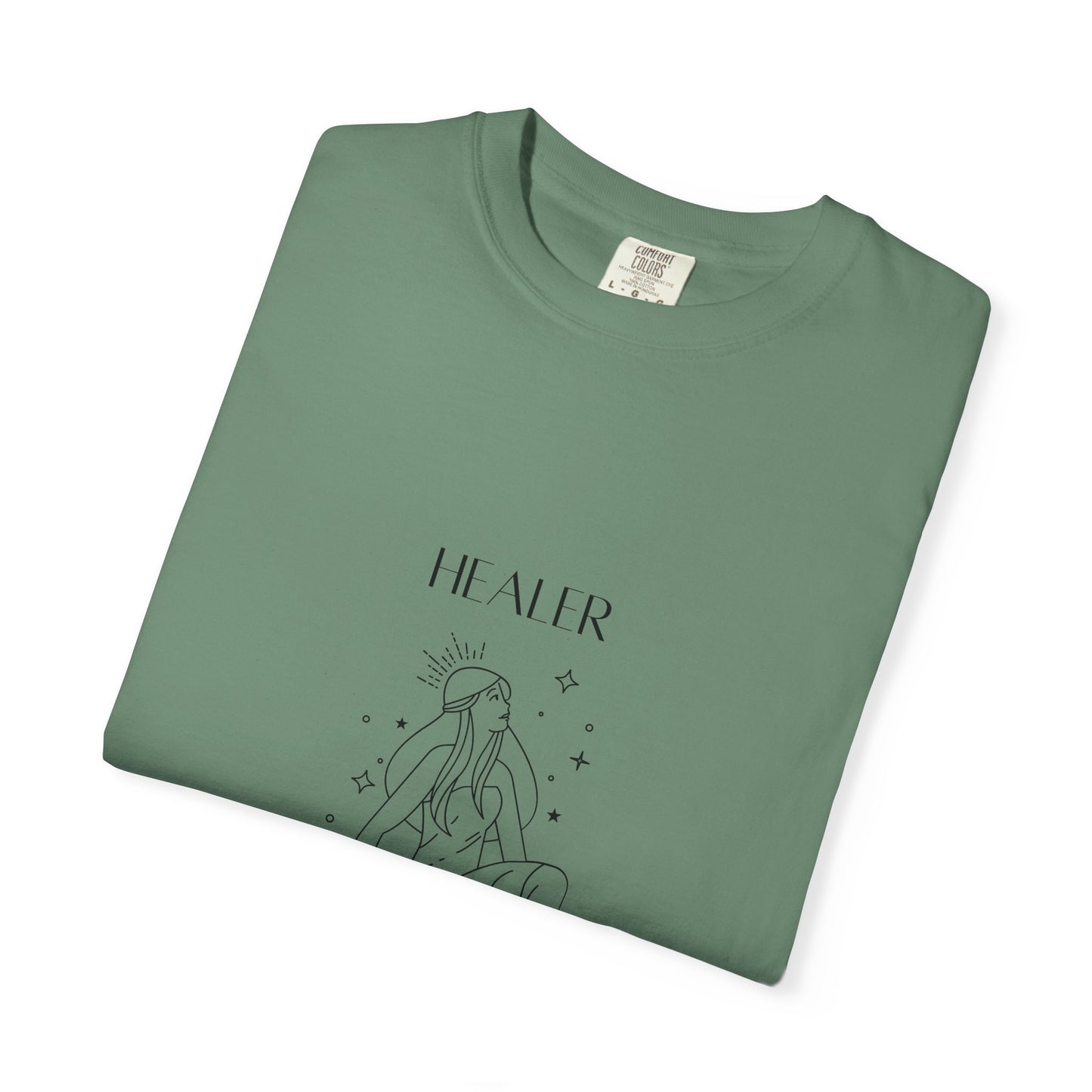 Healer Unisex Garment-Dyed T-Shirt – Spiritual Vibes & Comfort