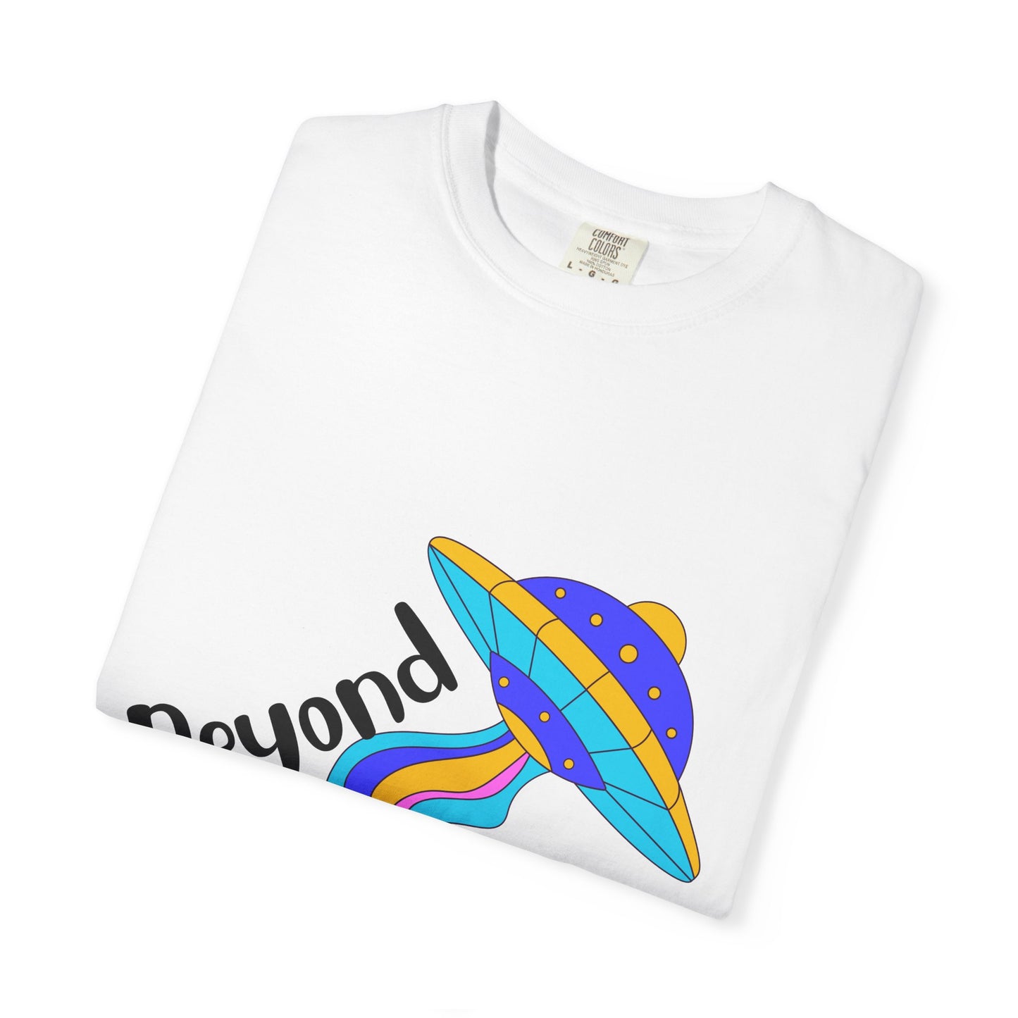 Unisex Beyond Graphic T-Shirt - Vibrant Space-Inspired Design