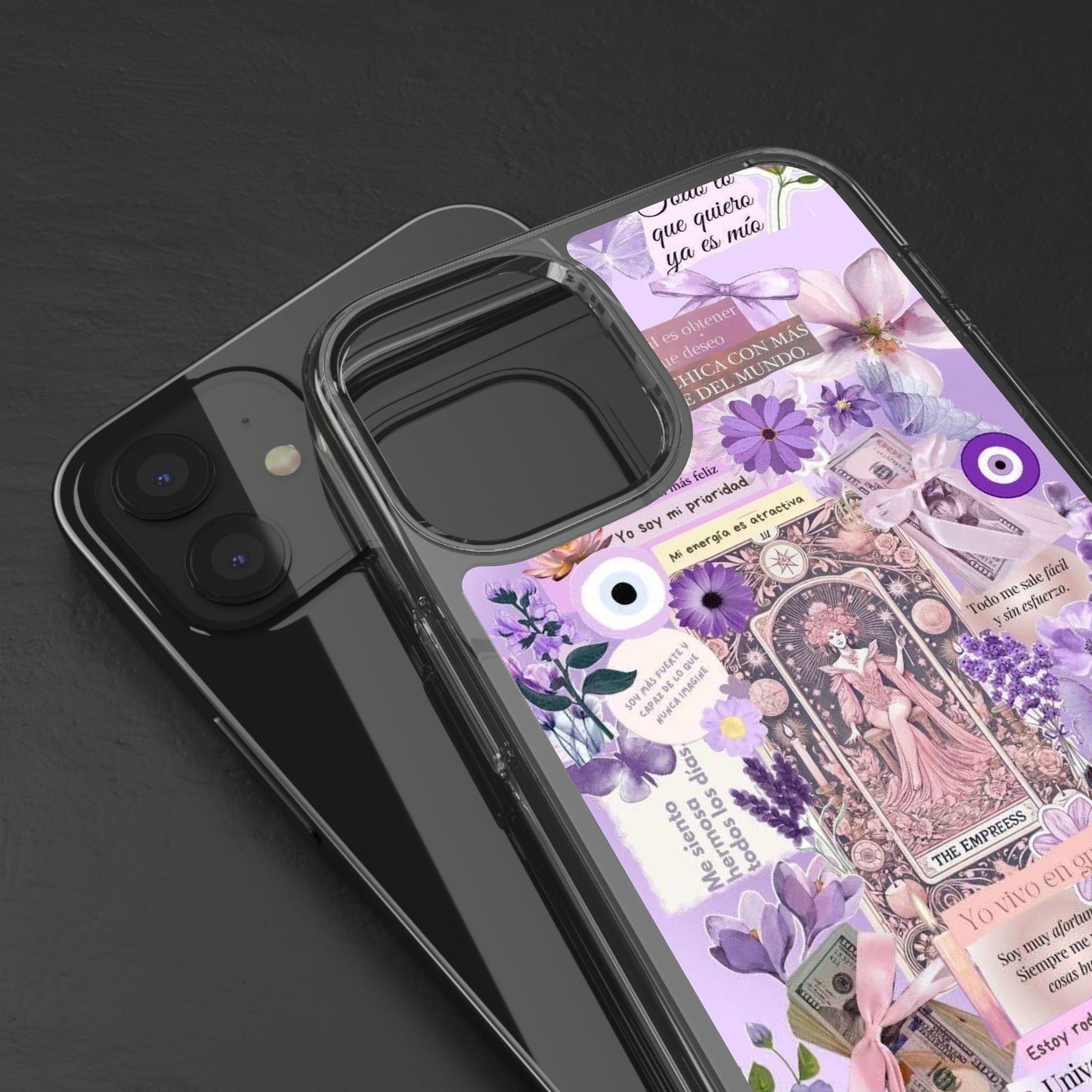 Beautiful Floral Phone Case, Clear Case, Cute Accessories, Gift for Her, Phone Protection, Trendy Tech