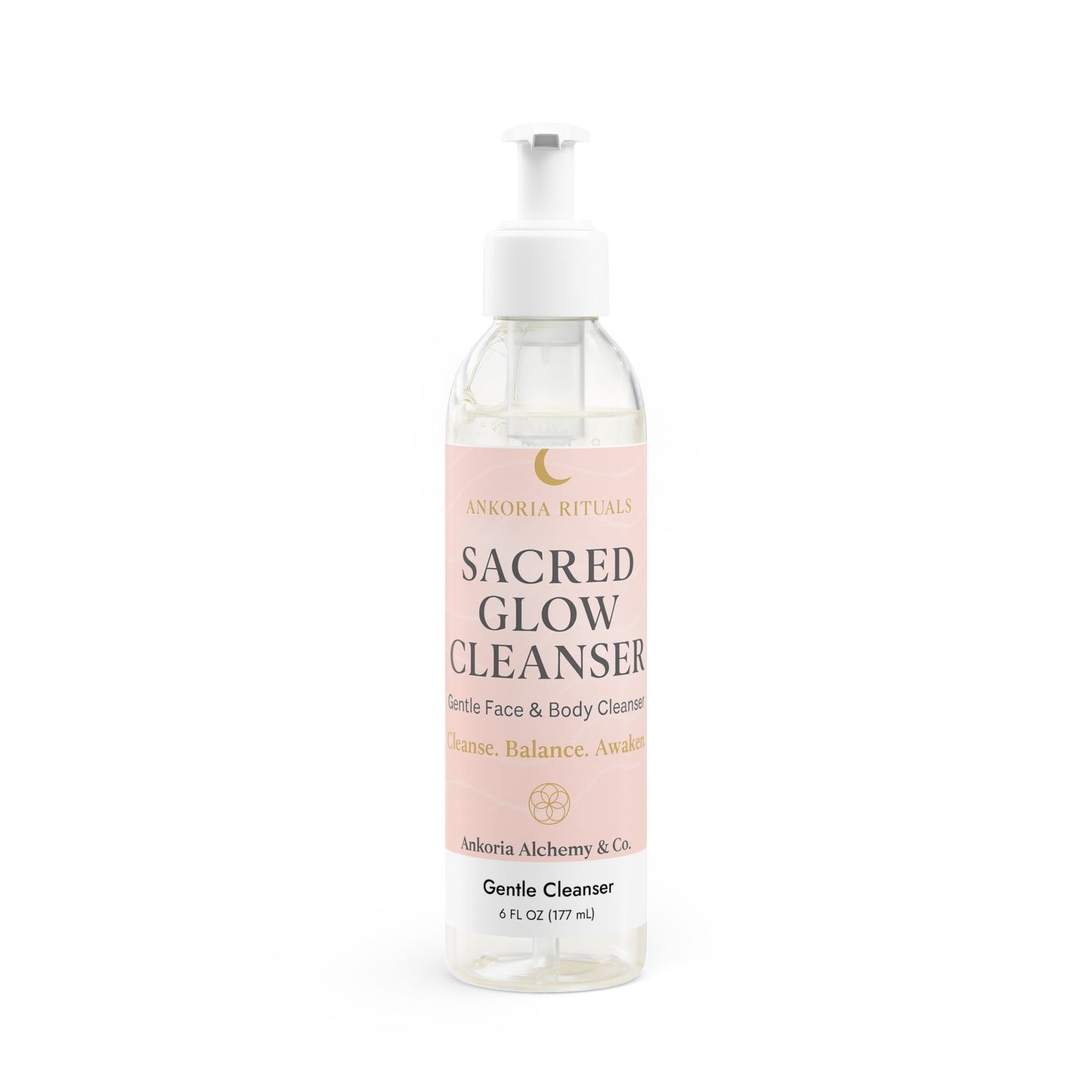✨ Sacred Glow Cleanser Gentle Face & Body Cleanser Cleanse. Balance. Awaken. Purifica. Equilibra. Despierta., 6oz