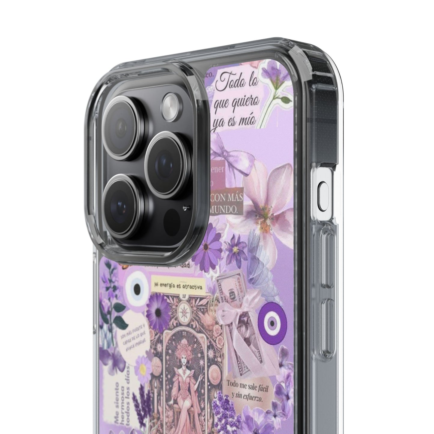 Beautiful Floral Phone Case, Clear Case, Cute Accessories, Gift for Her, Phone Protection, Trendy Tech