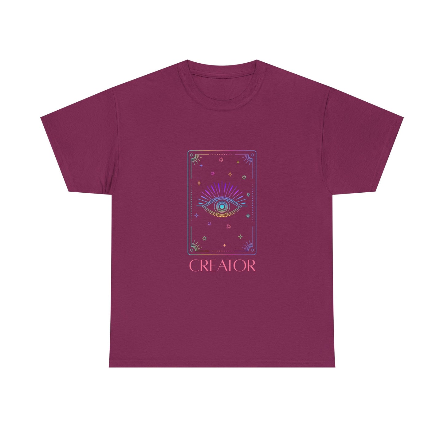 Creator Eye Unisex Heavy Cotton Tee - Artistic & Spiritual Design