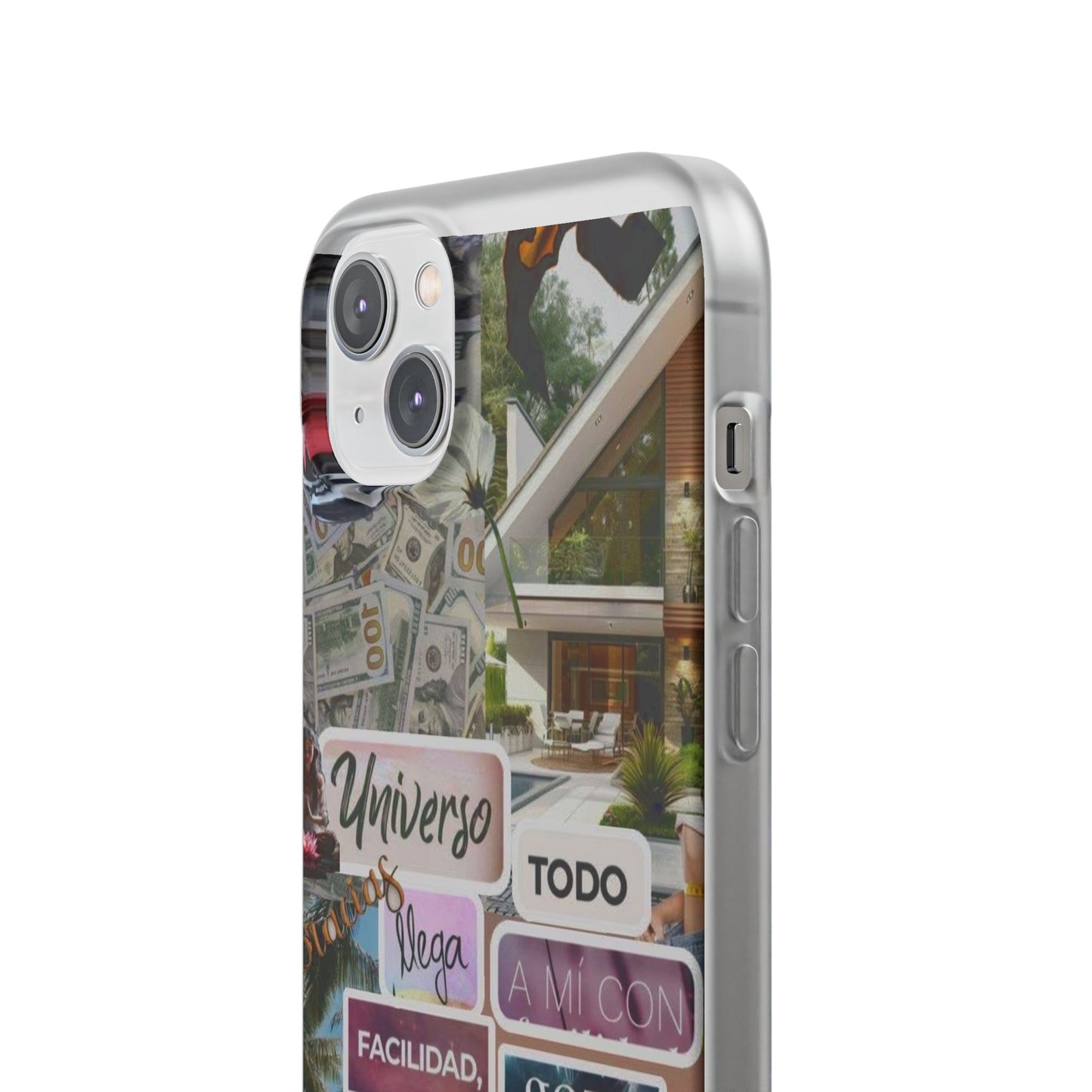 Vibrant Flexi Phone Case with Inspirational Quotes, Bohemian Style, Perfect Gift for Friends, Travelers, Birthdays, Everyday Use