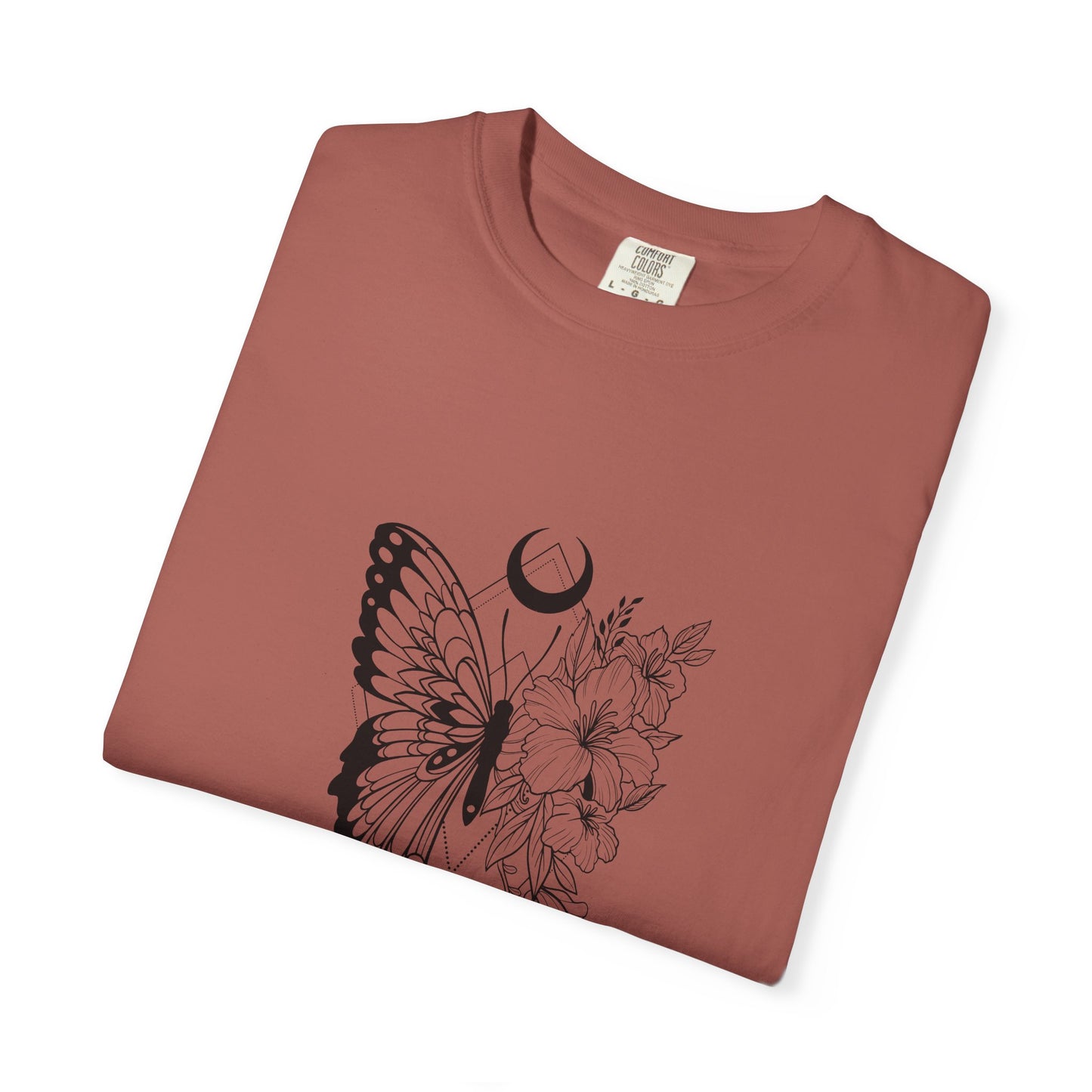 Divine Timing Butterfly T-Shirt - Unisex Garment-Dyed Tee for Nature Lovers