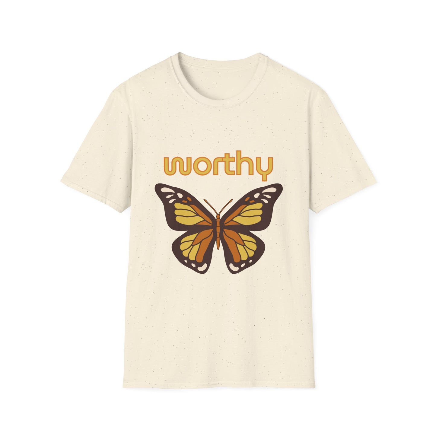 Worthy Butterfly Unisex Softstyle T-Shirt - Positive Vibes Apparel