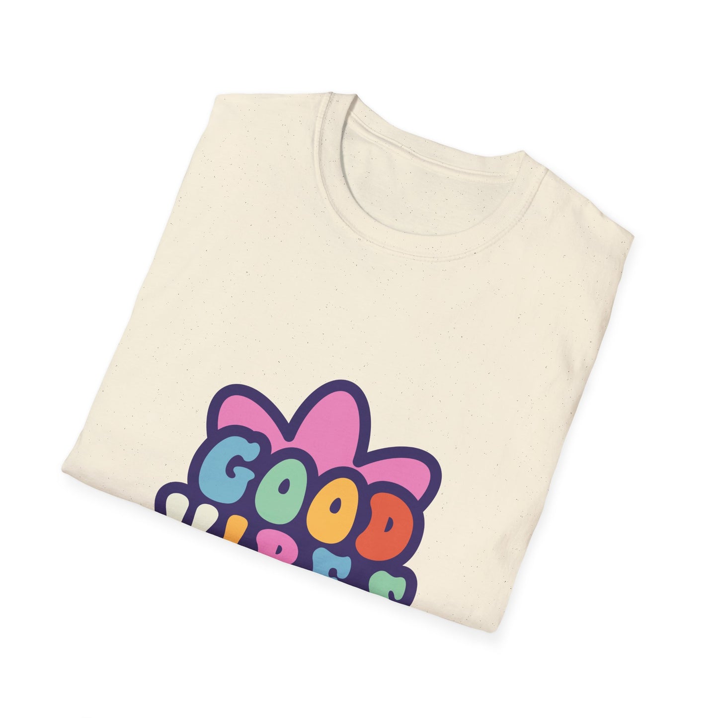 Good Vibes Unisex Softstyle T-Shirt - Trendy Graphic Tee for Positive Energy