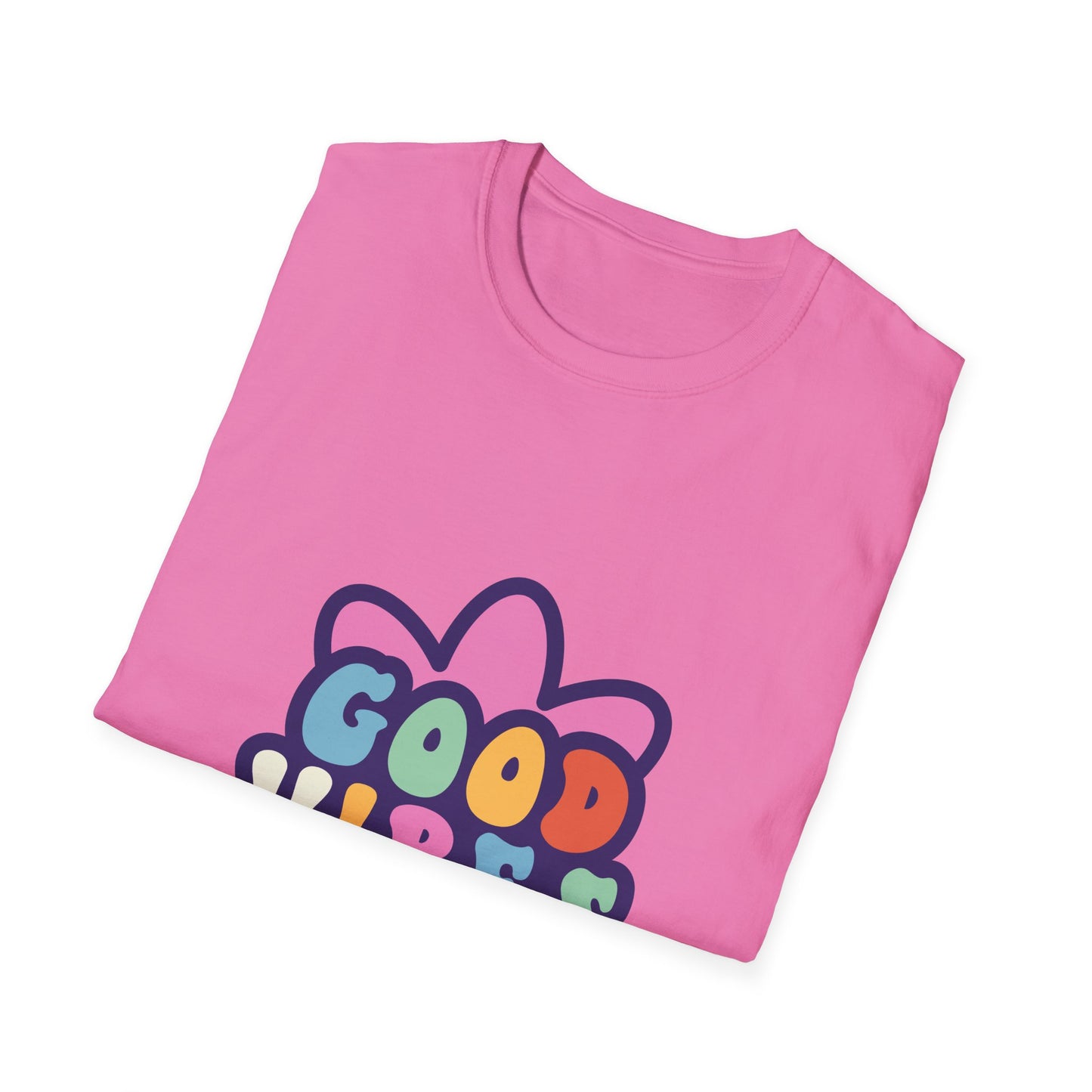 Good Vibes Unisex Softstyle T-Shirt - Trendy Graphic Tee for Positive Energy
