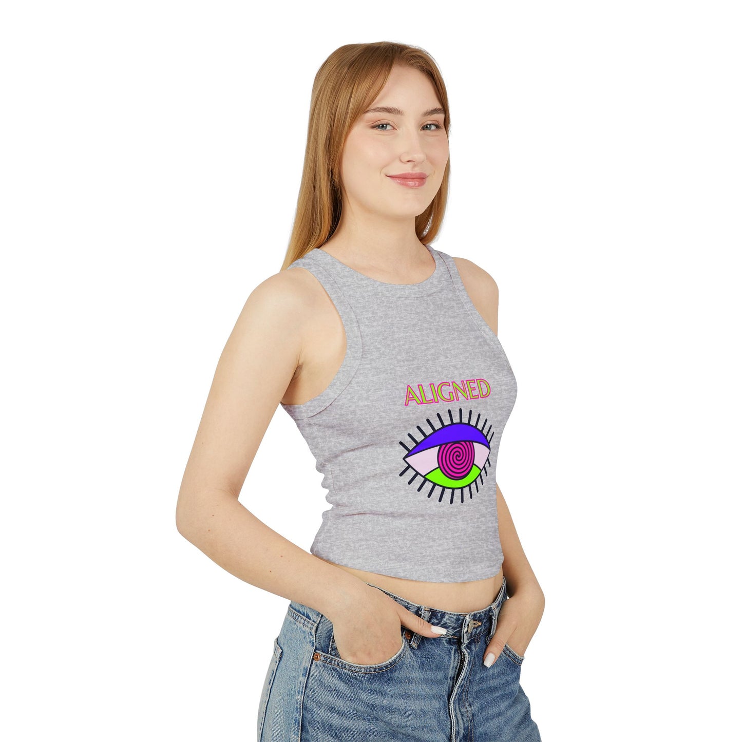 Women's Micro Rib Racer Tank Top