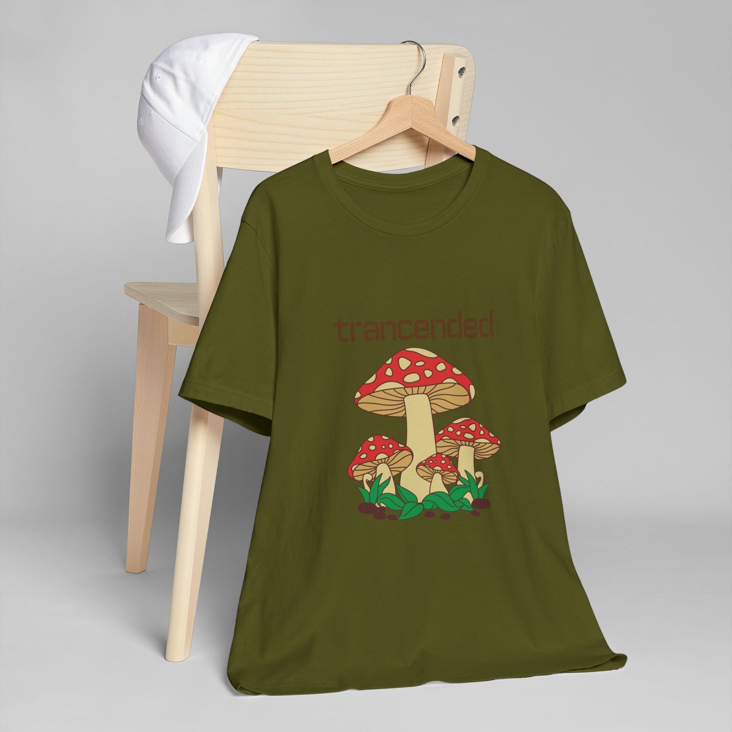 Trancended Mushroom Unisex Jersey T-Shirt - Nature Lovers Tee