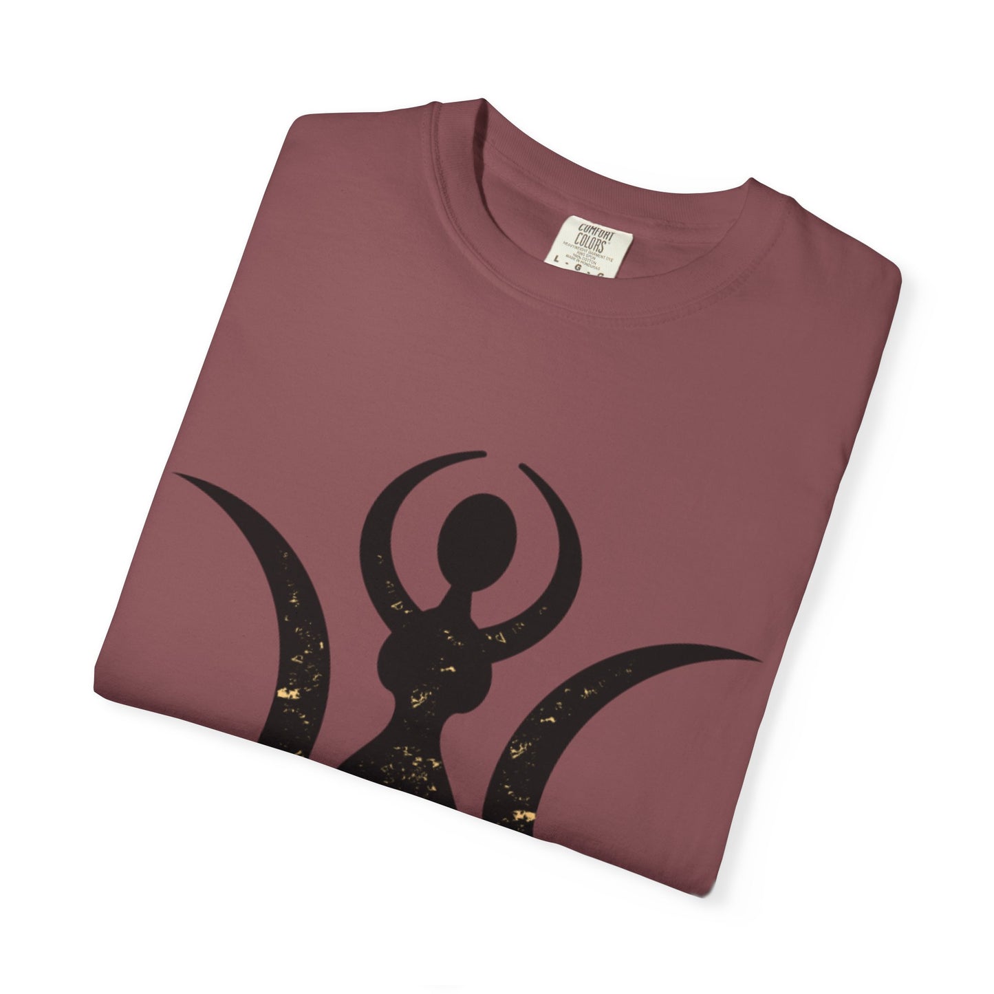 Empowered Goddess Unisex Garment-Dyed T-Shirt | Celestial Design | Perfect for Self-Care and Spiritual Celebrations