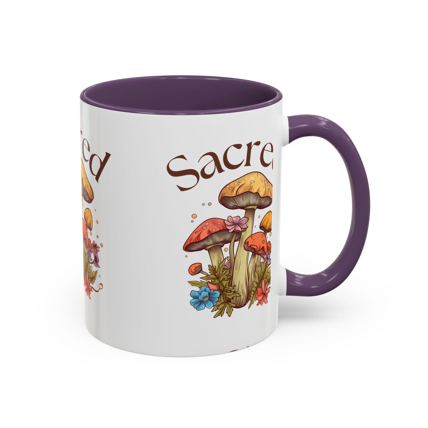 Sacred Mushrooms Coffee Mug | Boho Aesthetic Beverage Cup, Gift for Nature Lovers, Eco-Friendly Drinkware, Farmhouse Decor, Tea Mug