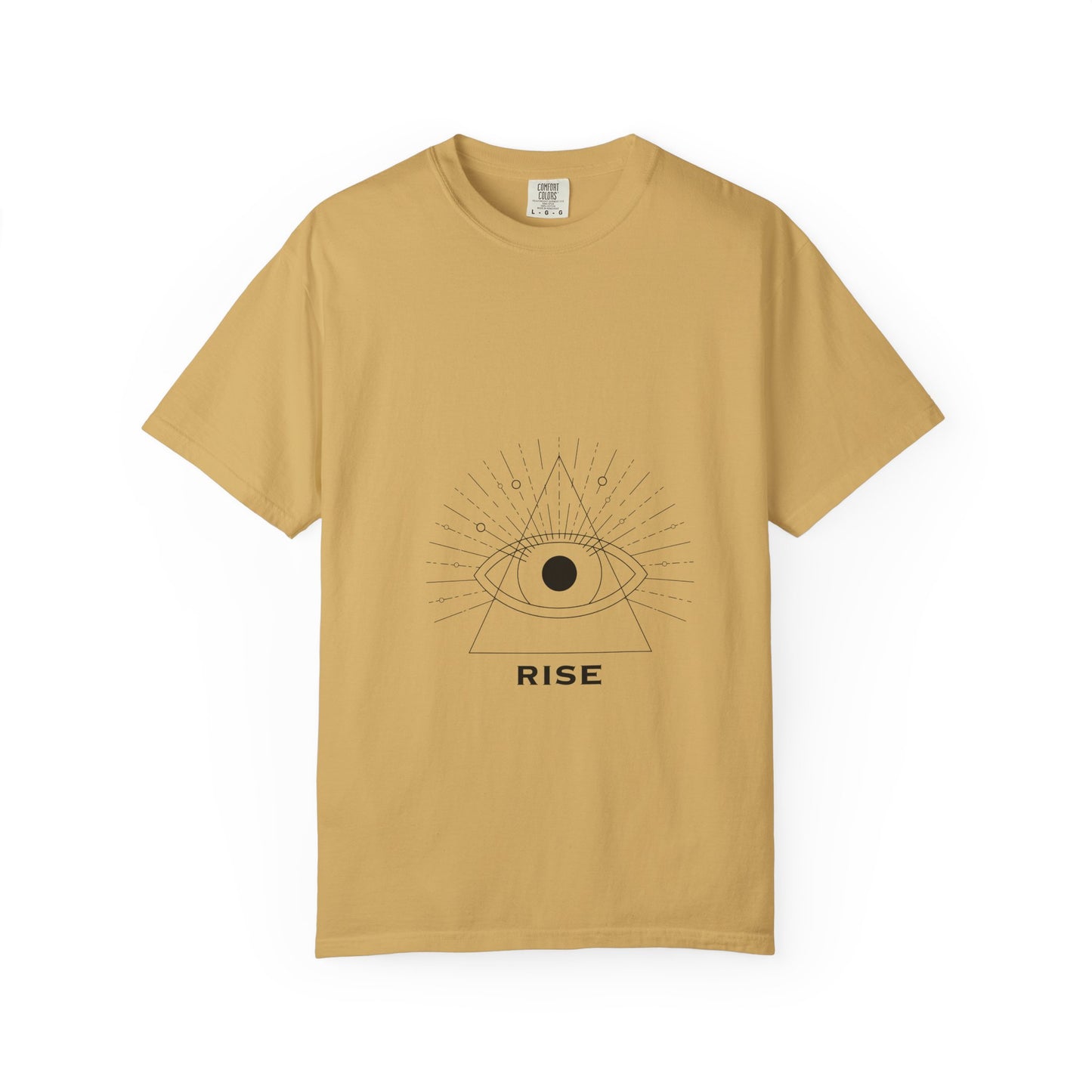 Rise Unisex Garment-Dyed T-Shirt - Inspirational Eye Design
