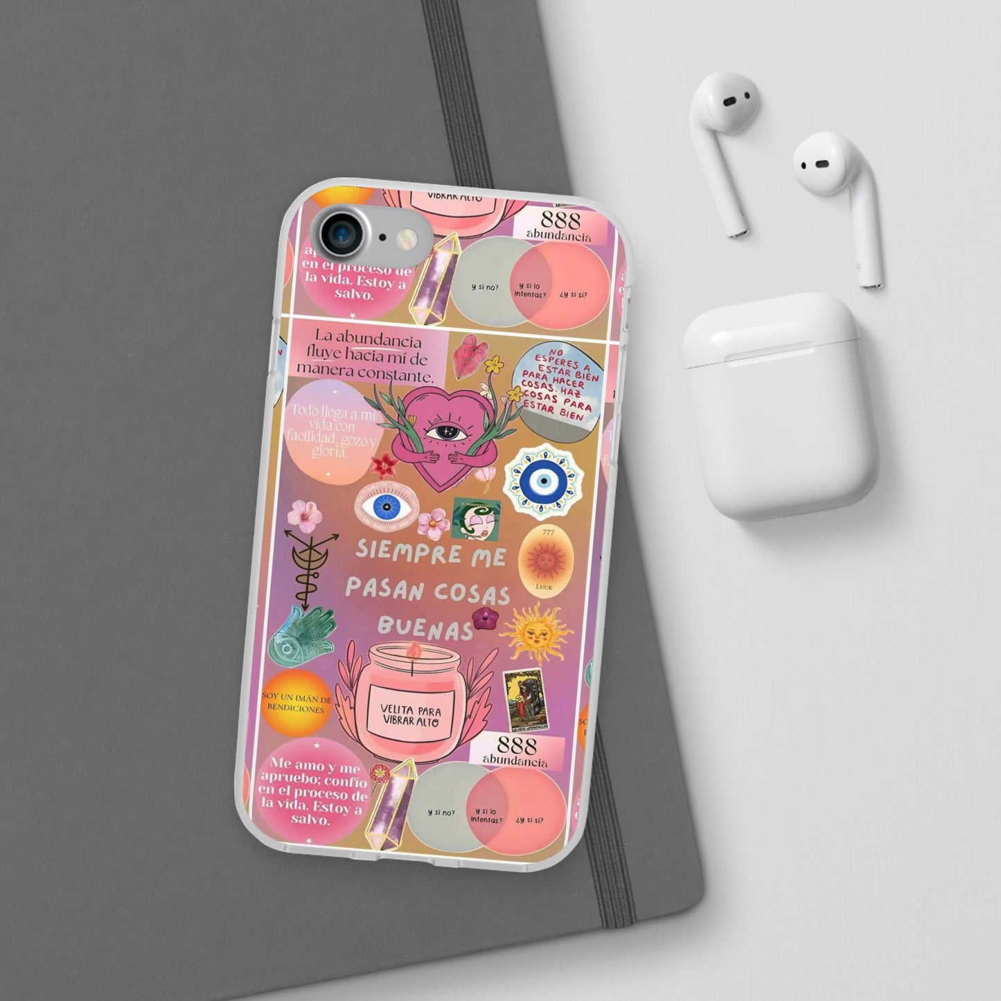 Colorful Affirmation Phone Cases, Positive Vibe Cases for iPhone, Flexible Phone Protection, Unique Gifts for Friends