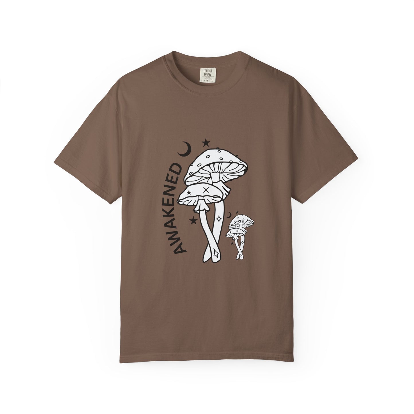 Unisex Garment-Dyed T-Shirt - "Awakened" Mushroom Design for Nature Lovers