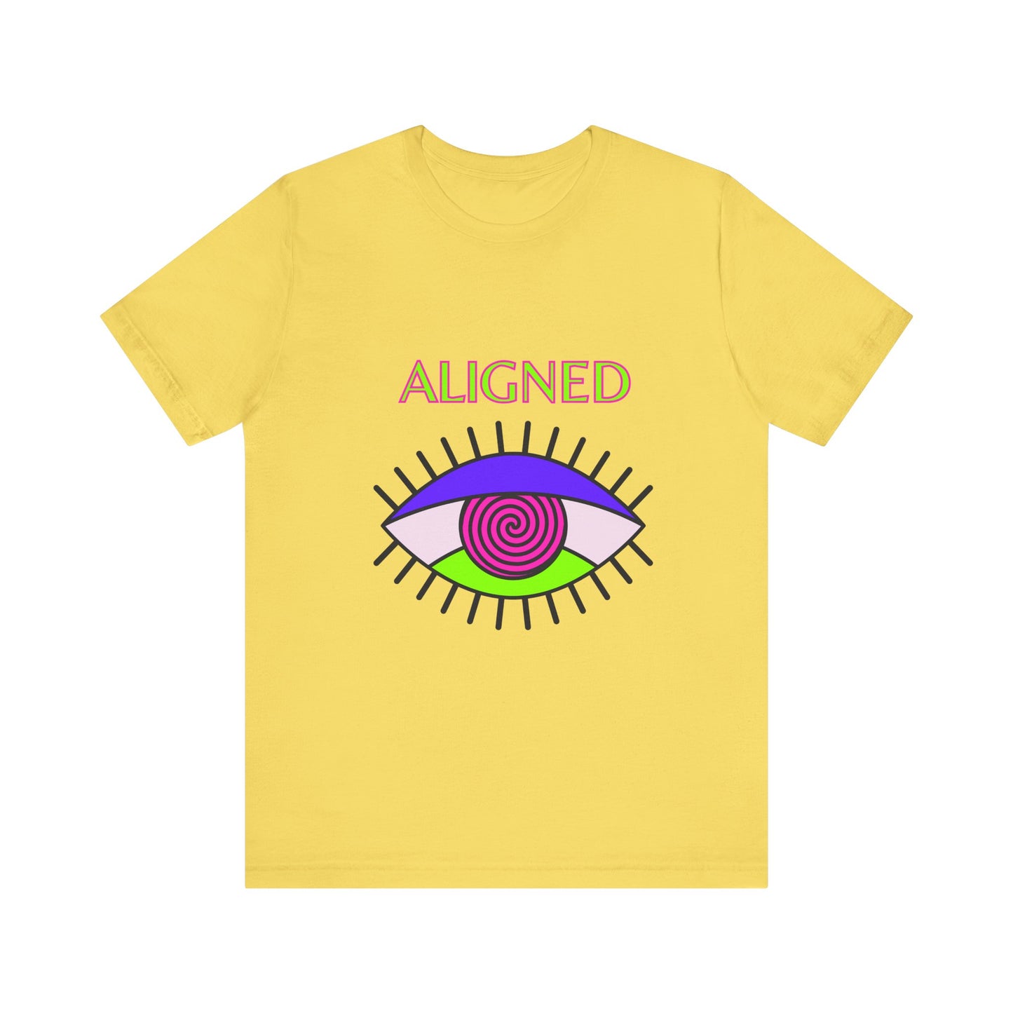 Aligned Eye Unisex Jersey Tee - Positive Vibes T-Shirt