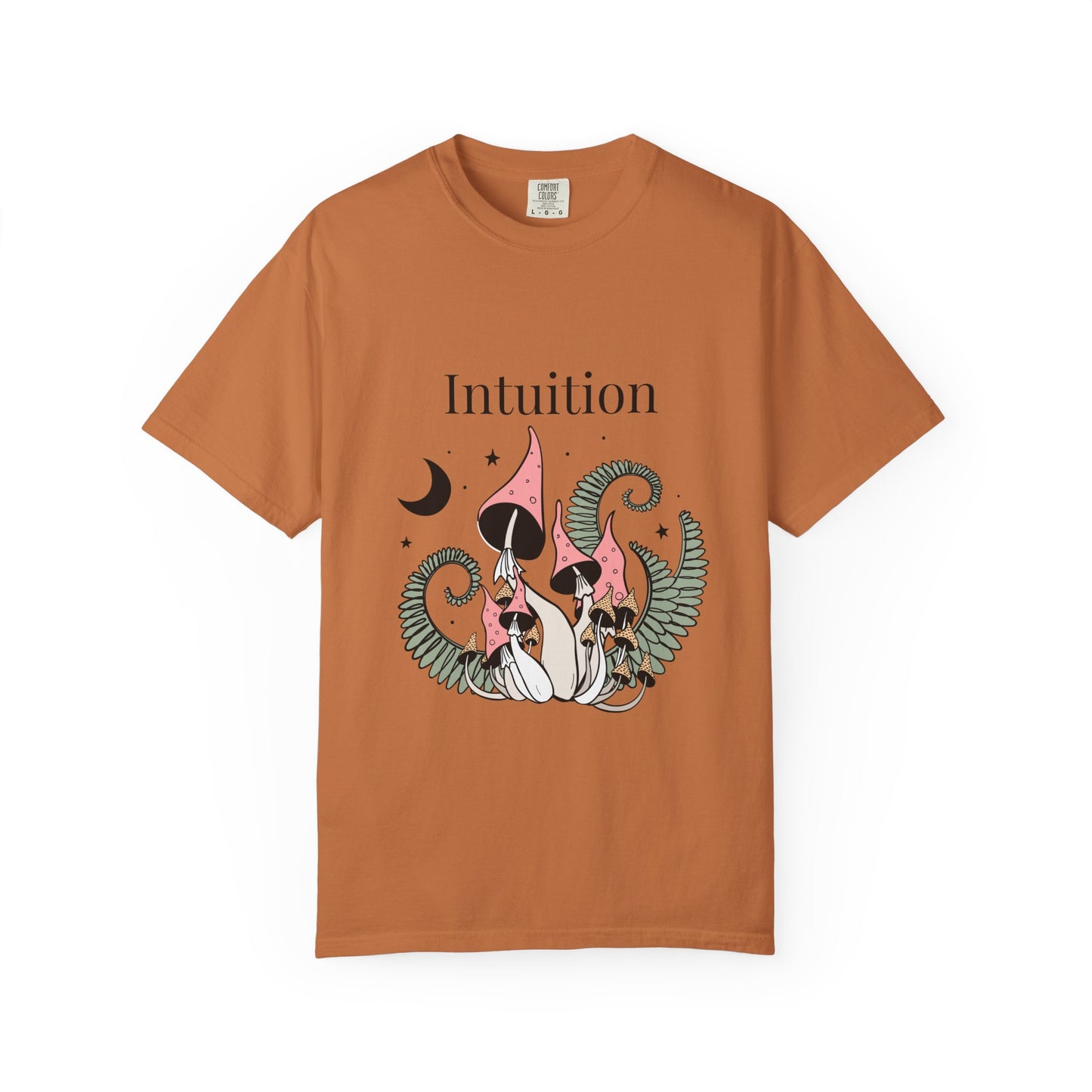 Intuition Unisex Garment-Dyed T-Shirt - Whimsical Nature Design
