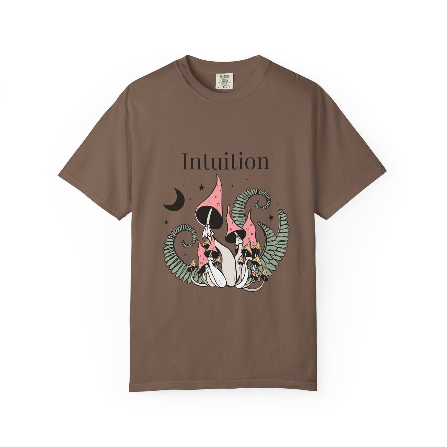 Intuition Unisex Garment-Dyed T-Shirt - Whimsical Nature Design