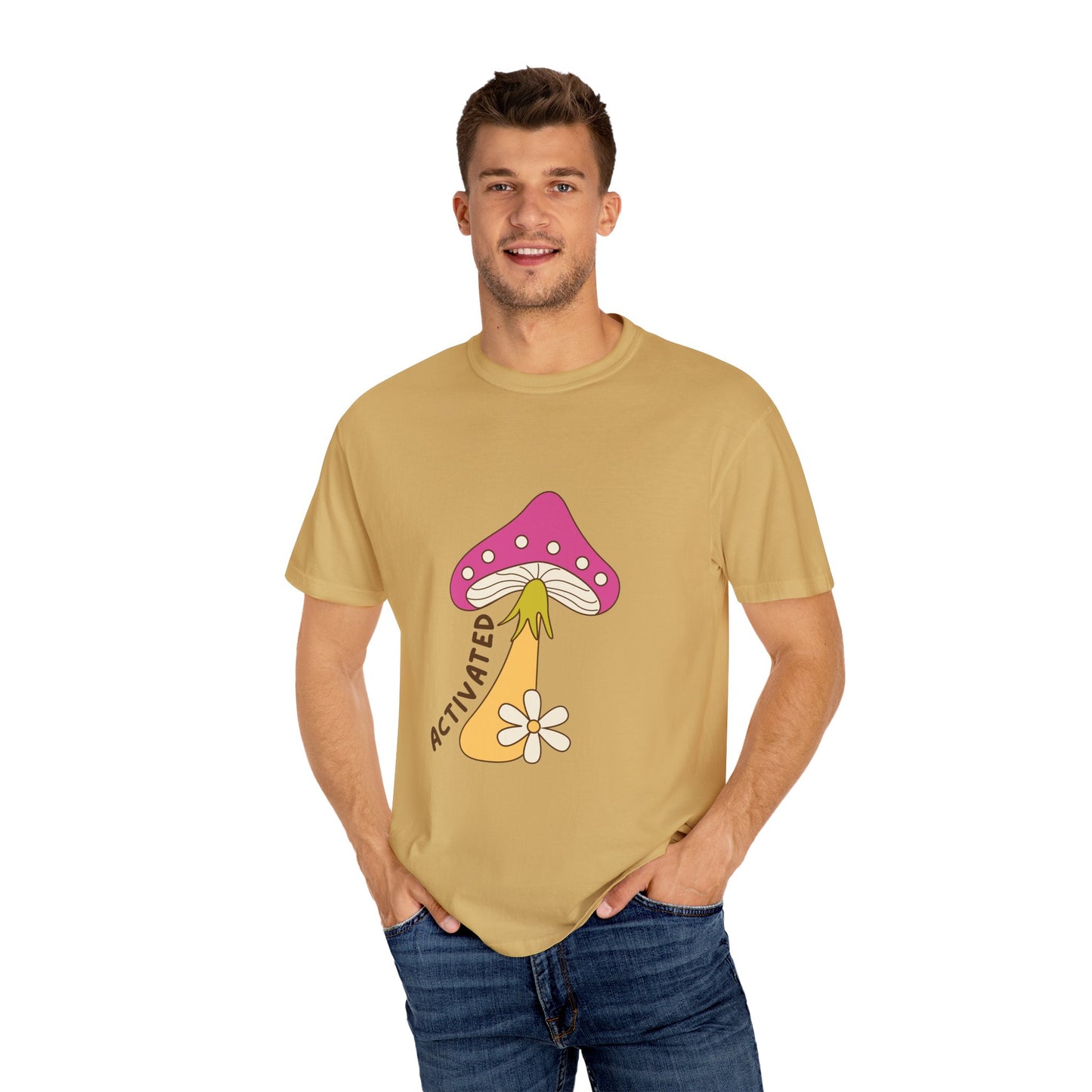 Activated Mushroom Unisex T-Shirt - Groovy Graphic Tee for Nature Lovers