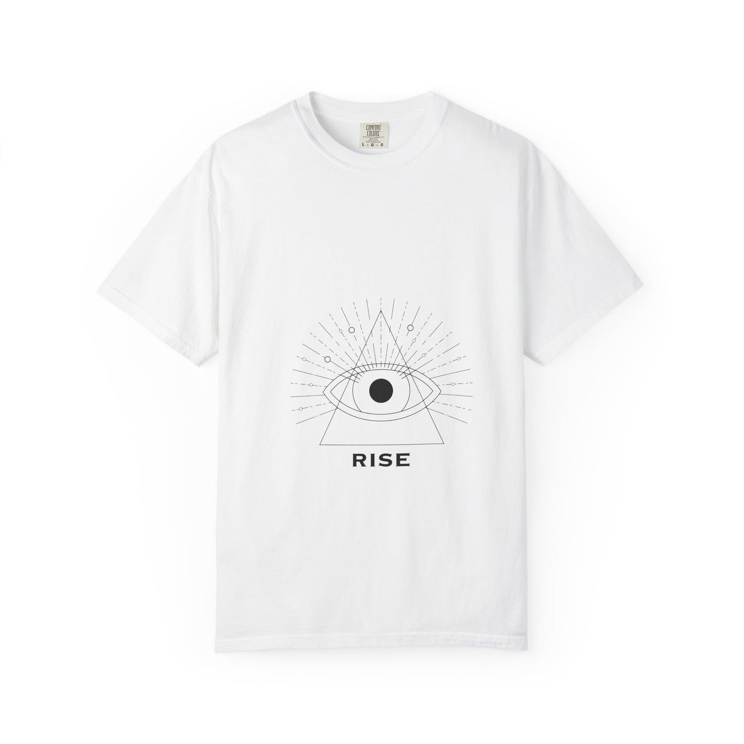 Rise Unisex Garment-Dyed T-Shirt - Inspirational Eye Design