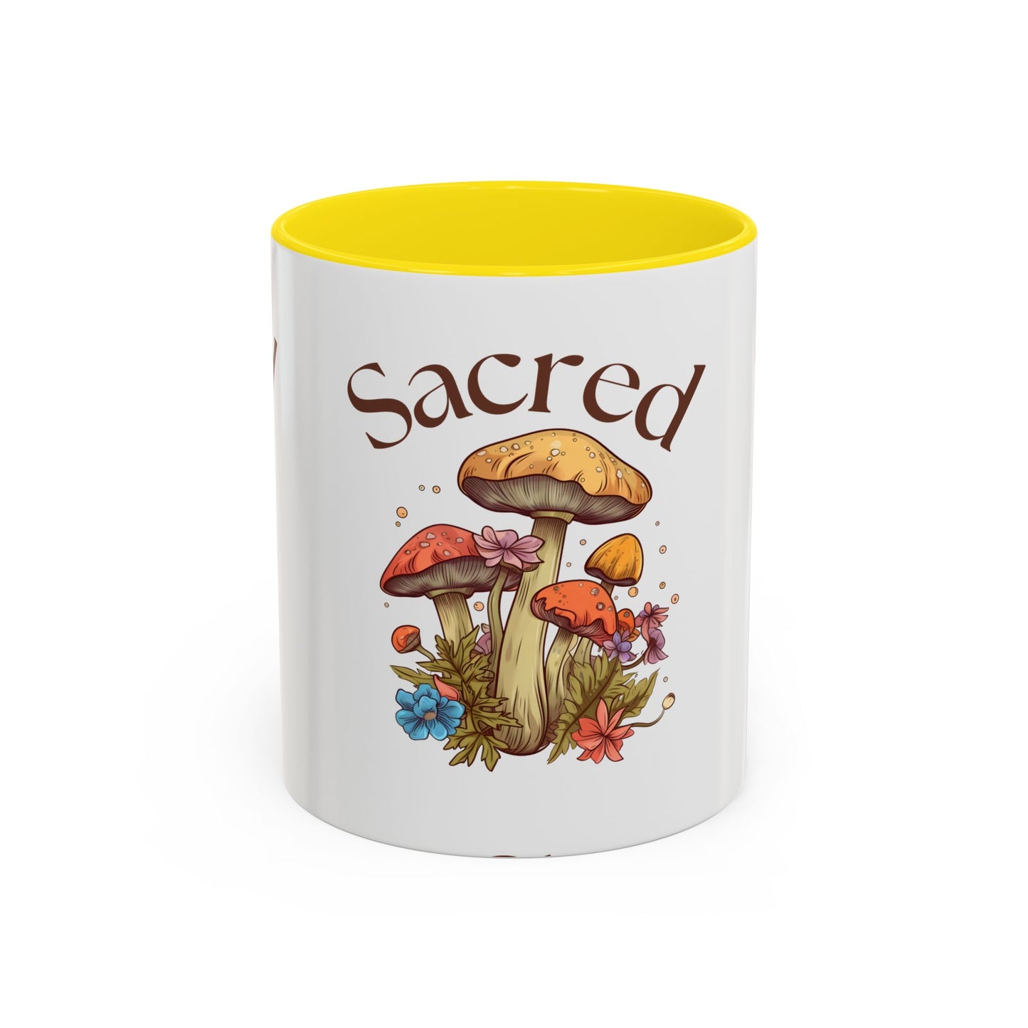 Sacred Mushrooms Coffee Mug | Boho Aesthetic Beverage Cup, Gift for Nature Lovers, Eco-Friendly Drinkware, Farmhouse Decor, Tea Mug