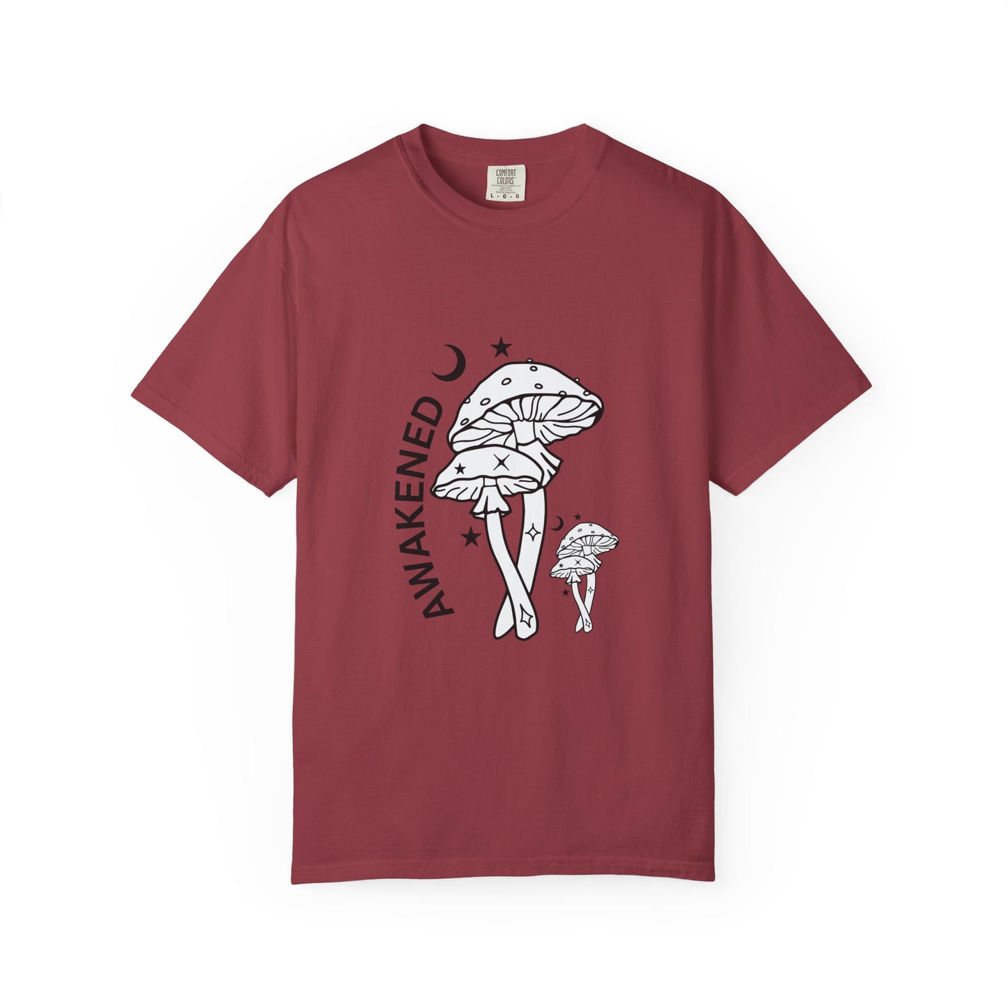 Unisex Garment-Dyed T-Shirt - "Awakened" Mushroom Design for Nature Lovers