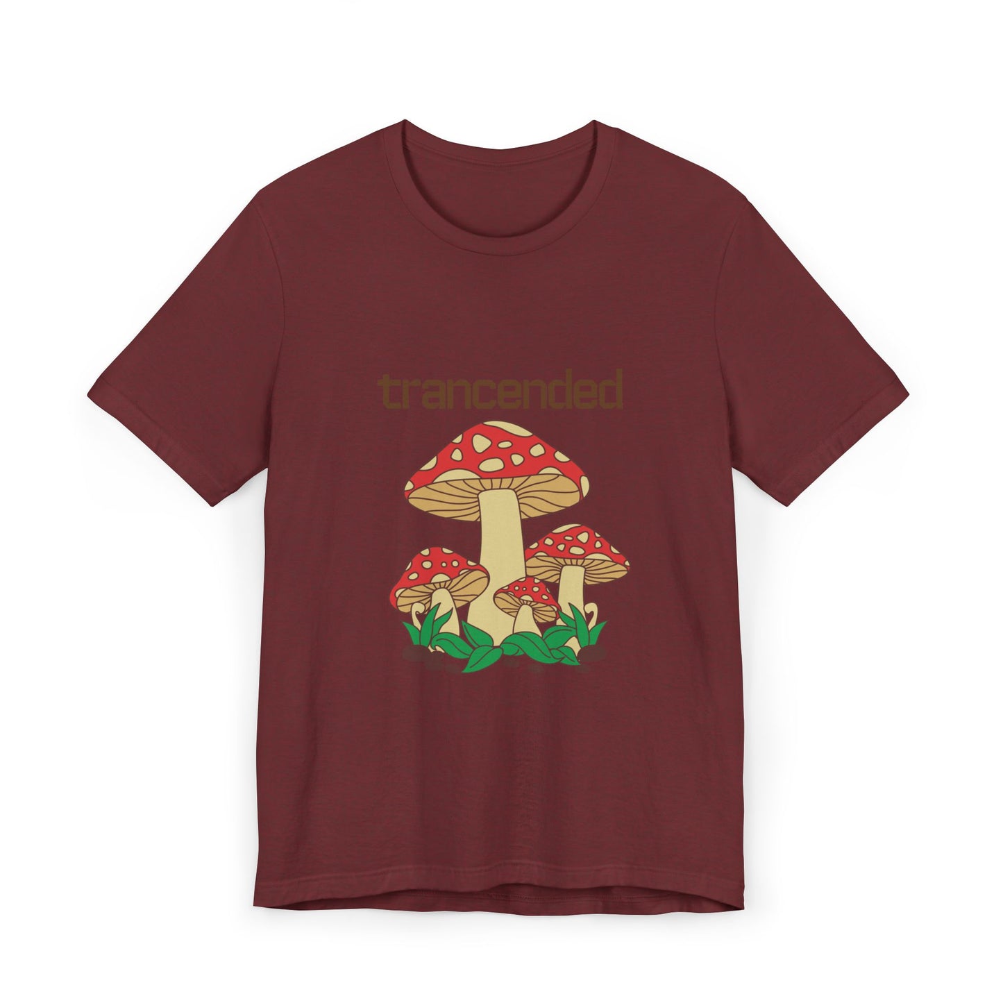 Trancended Mushroom Unisex Jersey T-Shirt - Nature Lovers Tee