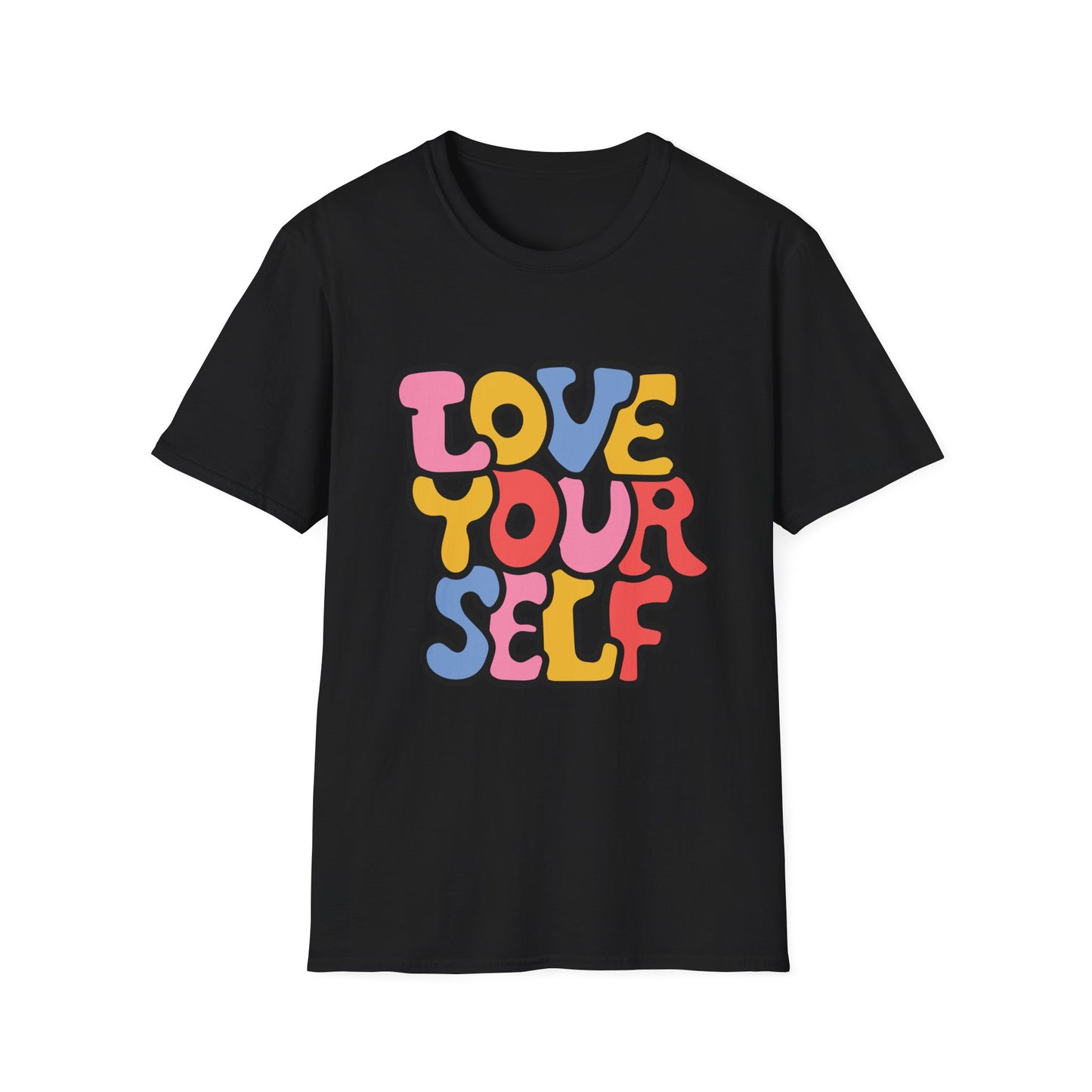 Inspirational Unisex Softstyle T-Shirt - 'Love Your Self'