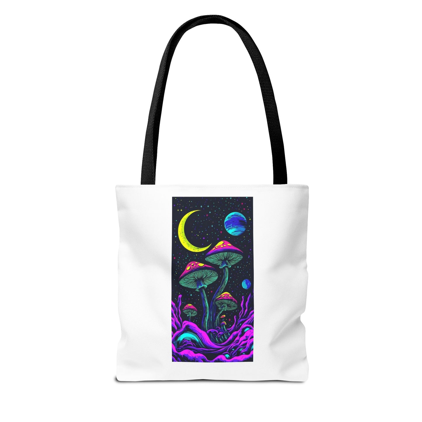 Cosmic Mushroom Tote Bag, Psychedelic Shopping Bag, Eco-Friendly Canvas, Festival Accessory, Gift for Nature Lovers, Boho Style