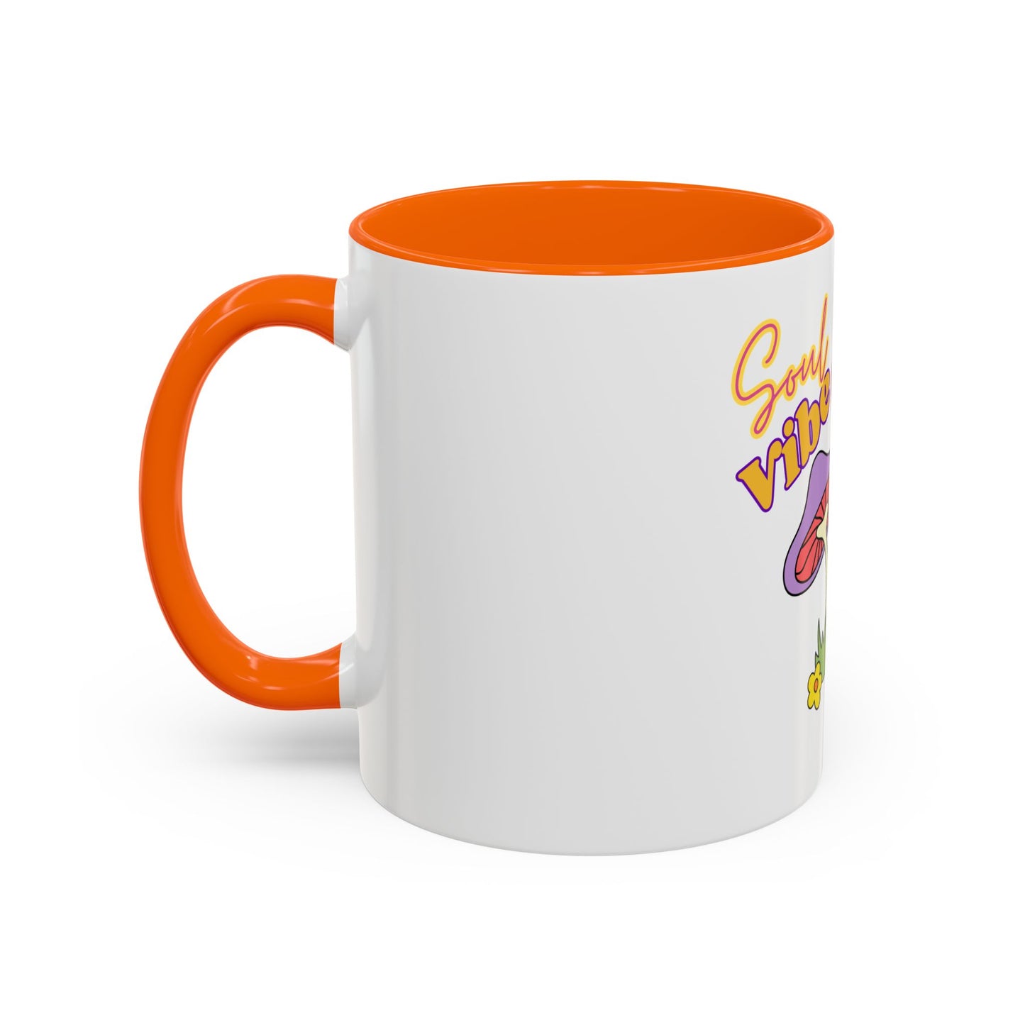 Colorful Soul Vibe Coffee Mug - Inspirational Gift, Fun Kitchenware, Mushroom Decor, Unique Drinkware, Tea Lovers