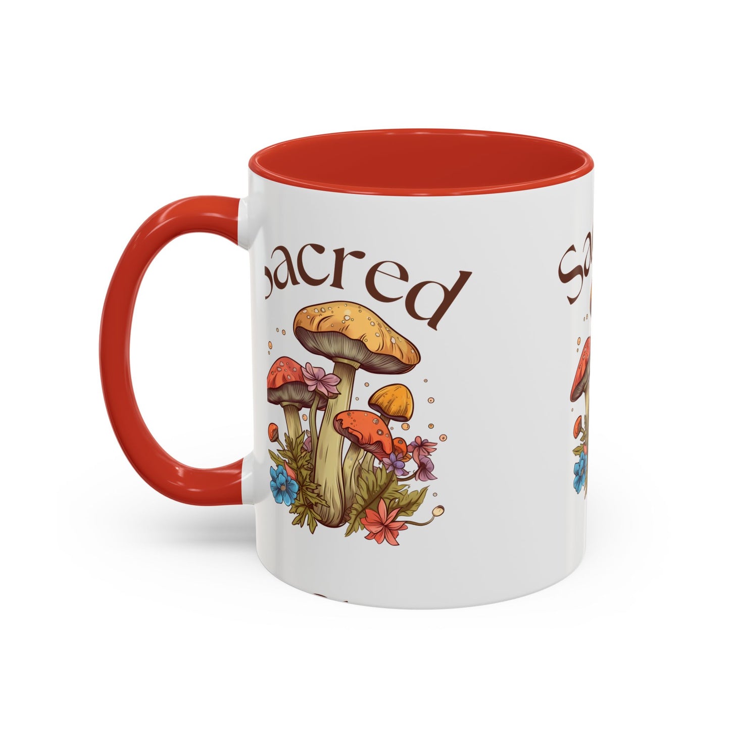 Sacred Mushrooms Coffee Mug | Boho Aesthetic Beverage Cup, Gift for Nature Lovers, Eco-Friendly Drinkware, Farmhouse Decor, Tea Mug