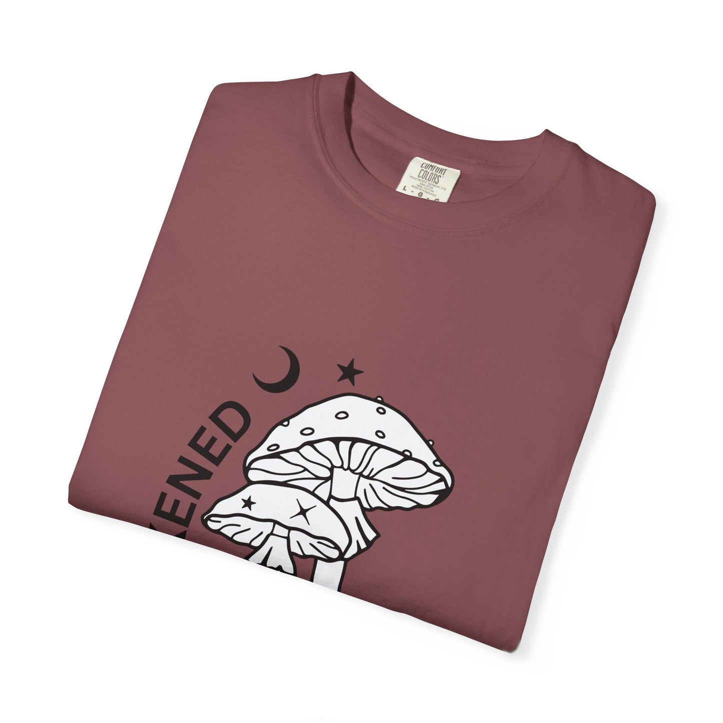Unisex Garment-Dyed T-Shirt - "Awakened" Mushroom Design for Nature Lovers