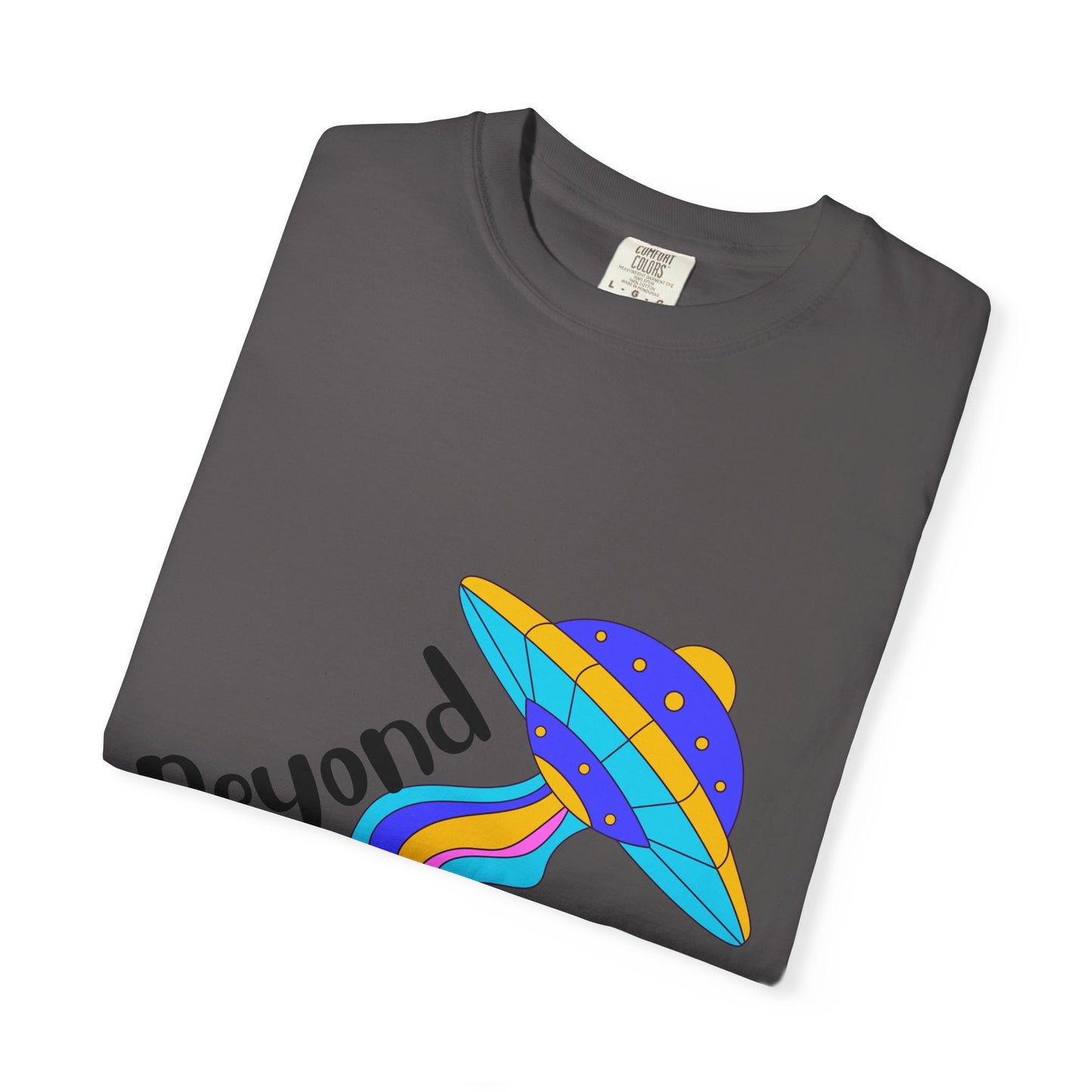 Unisex Beyond Graphic T-Shirt - Vibrant Space-Inspired Design
