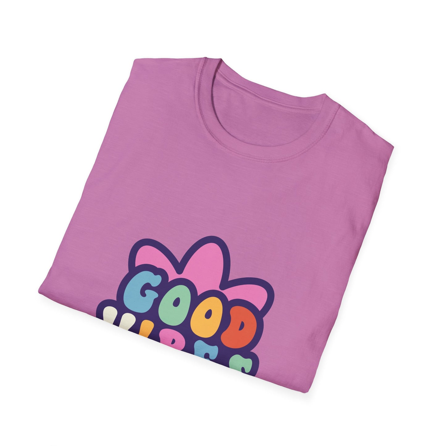 Good Vibes Unisex Softstyle T-Shirt - Trendy Graphic Tee for Positive Energy