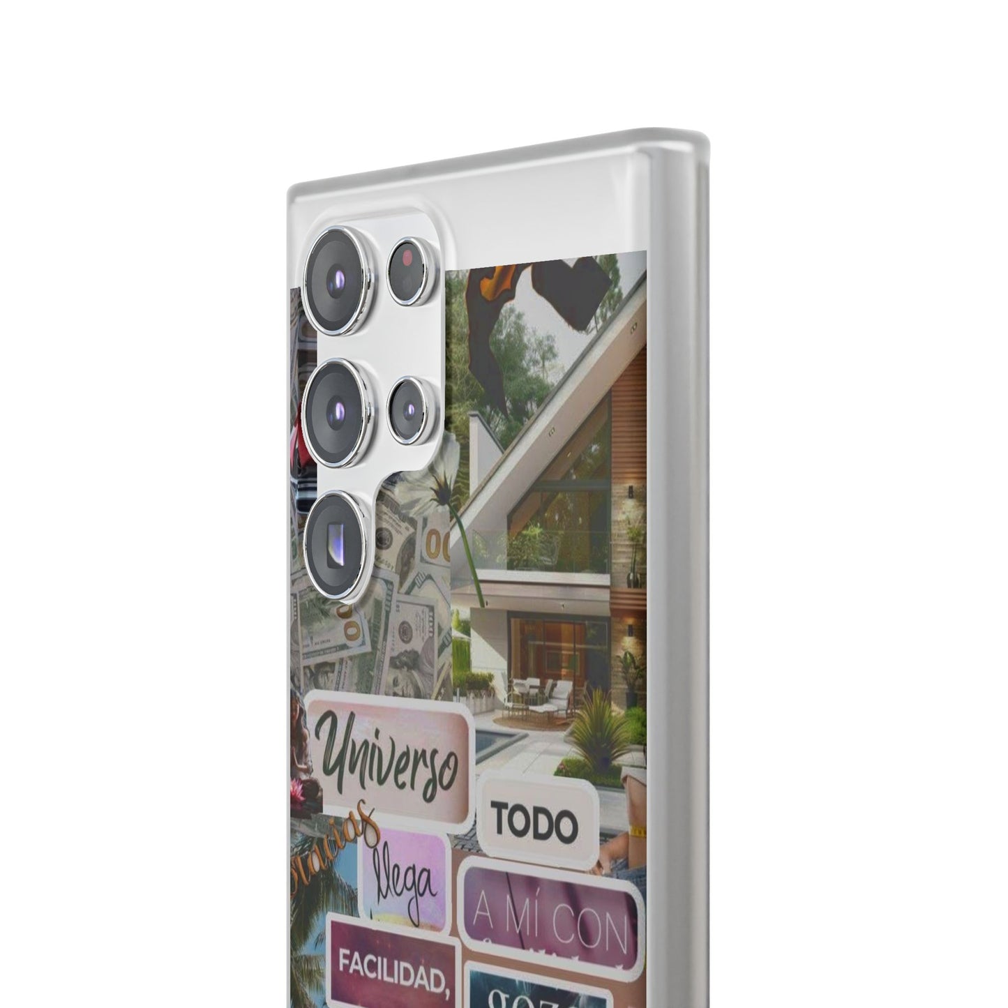 Vibrant Flexi Phone Case with Inspirational Quotes, Bohemian Style, Perfect Gift for Friends, Travelers, Birthdays, Everyday Use