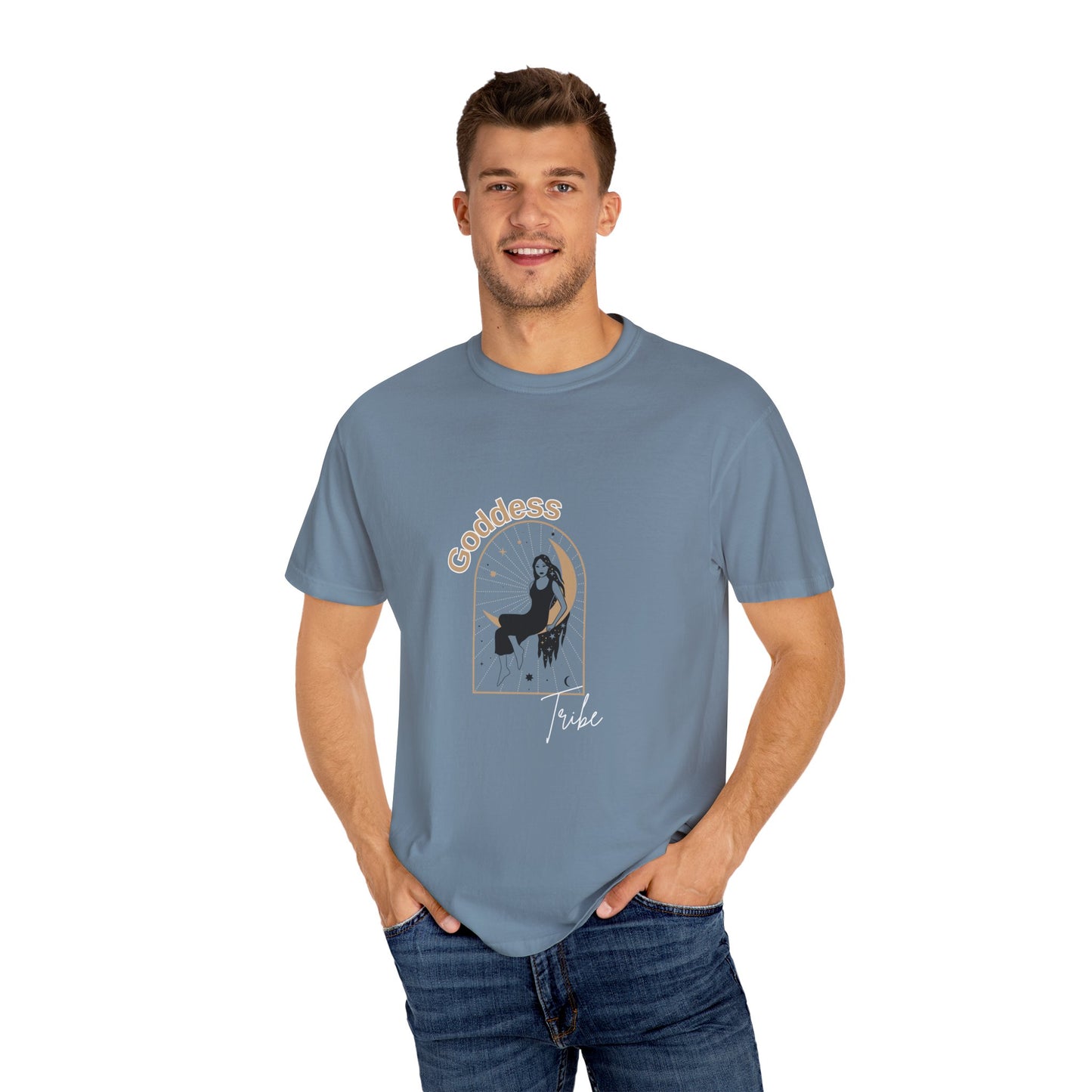 Goddess Tribe Unisex Garment-Dyed T-Shirt – Boho Chic Design for Empowerment